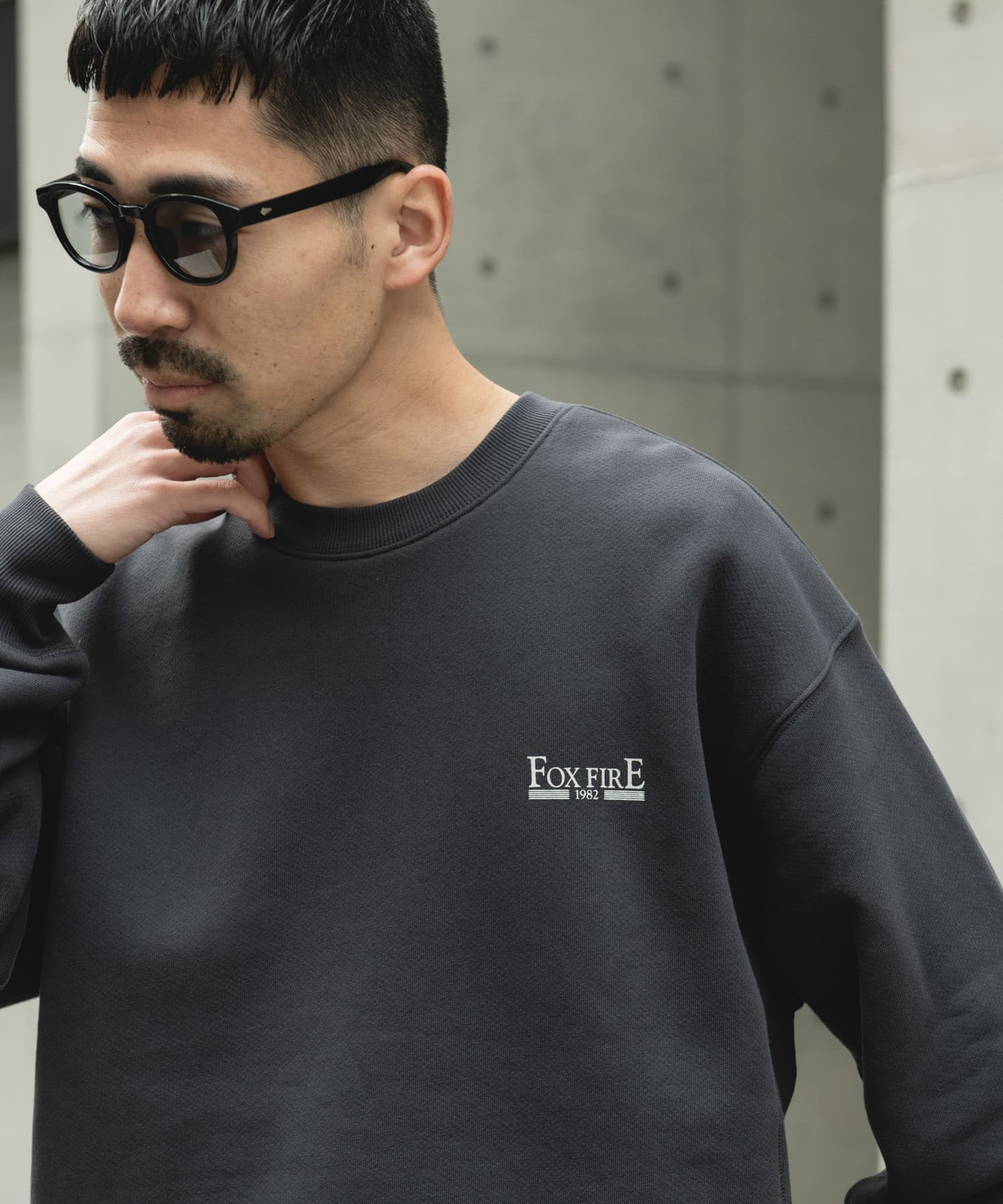 FOXFIRE プリントスウェット CHARCOAL① L