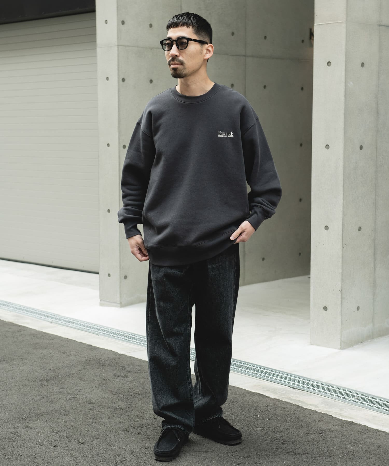 FOXFIRE プリントスウェット CHARCOAL① L