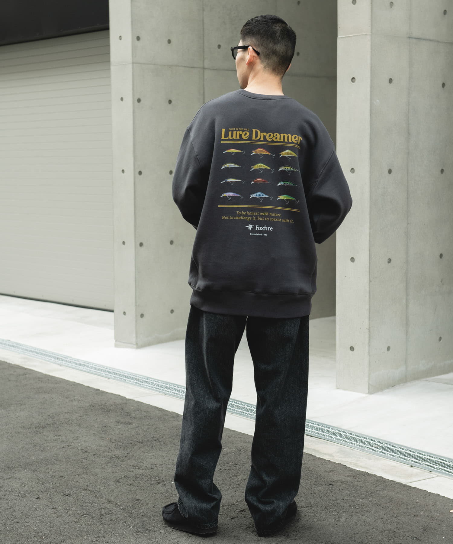 FOXFIRE プリントスウェット CHARCOAL① L