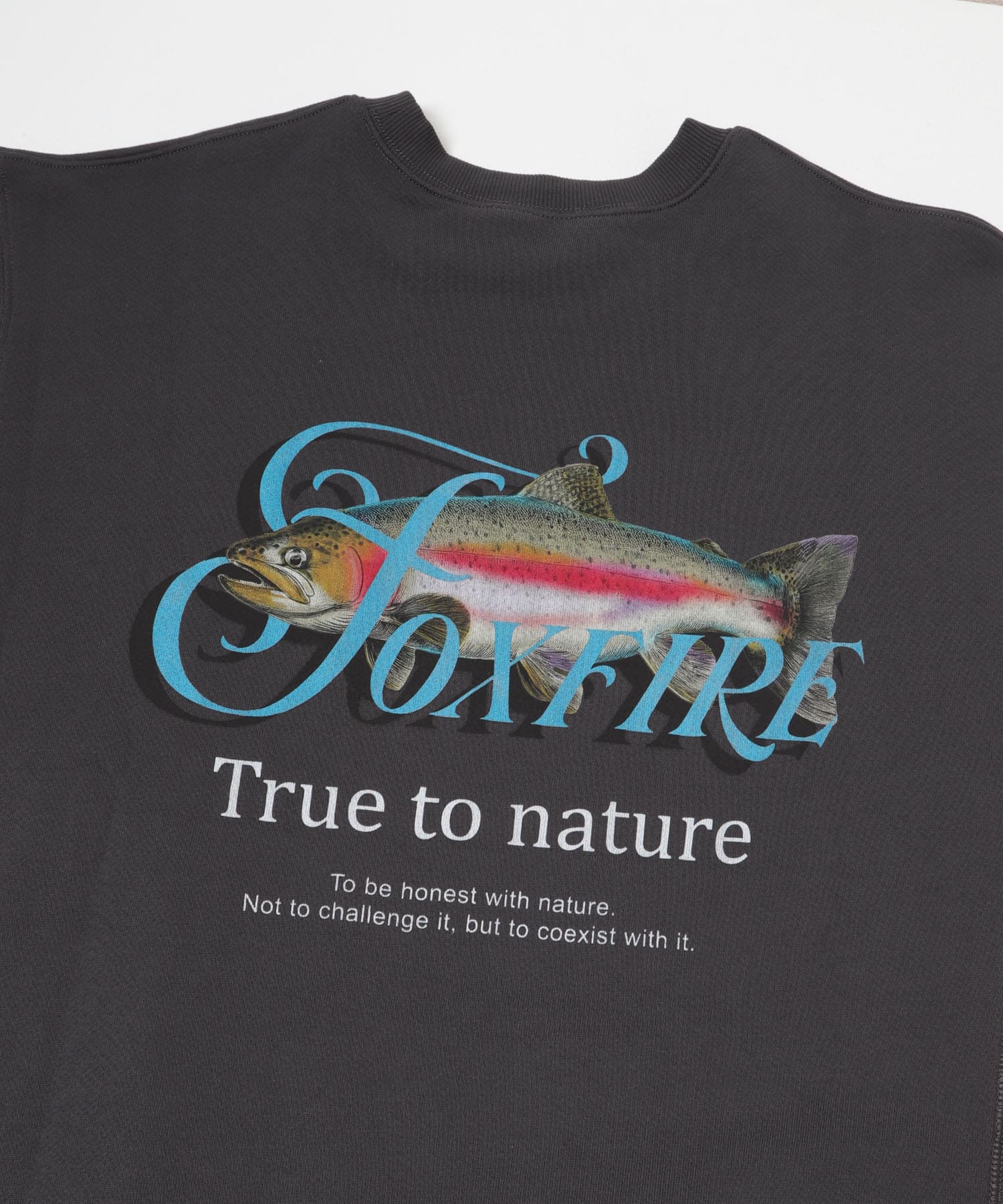 FOXFIRE プリントスウェット CHARCOAL② M