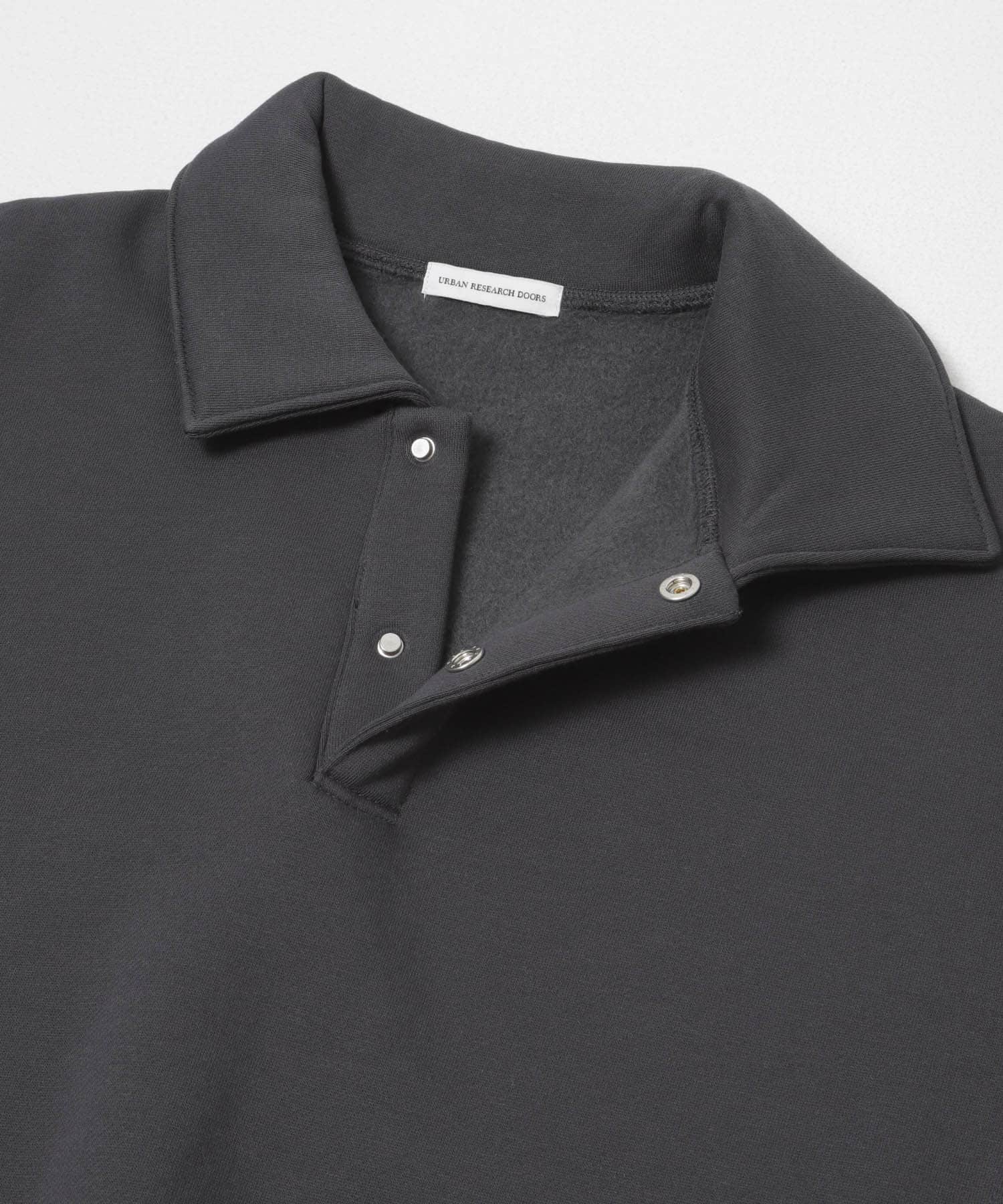 裏起毛スウェットポロシャツ NAVY M