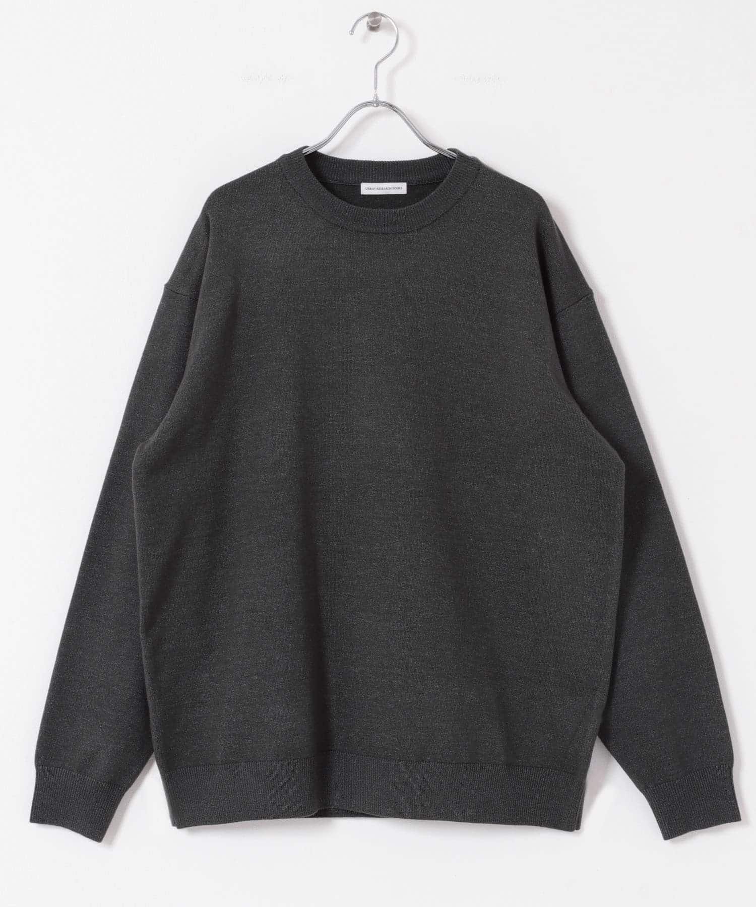 『仁村紗和さん着用』『UR TECH 200日ニット』クルーネック CHARCOAL M