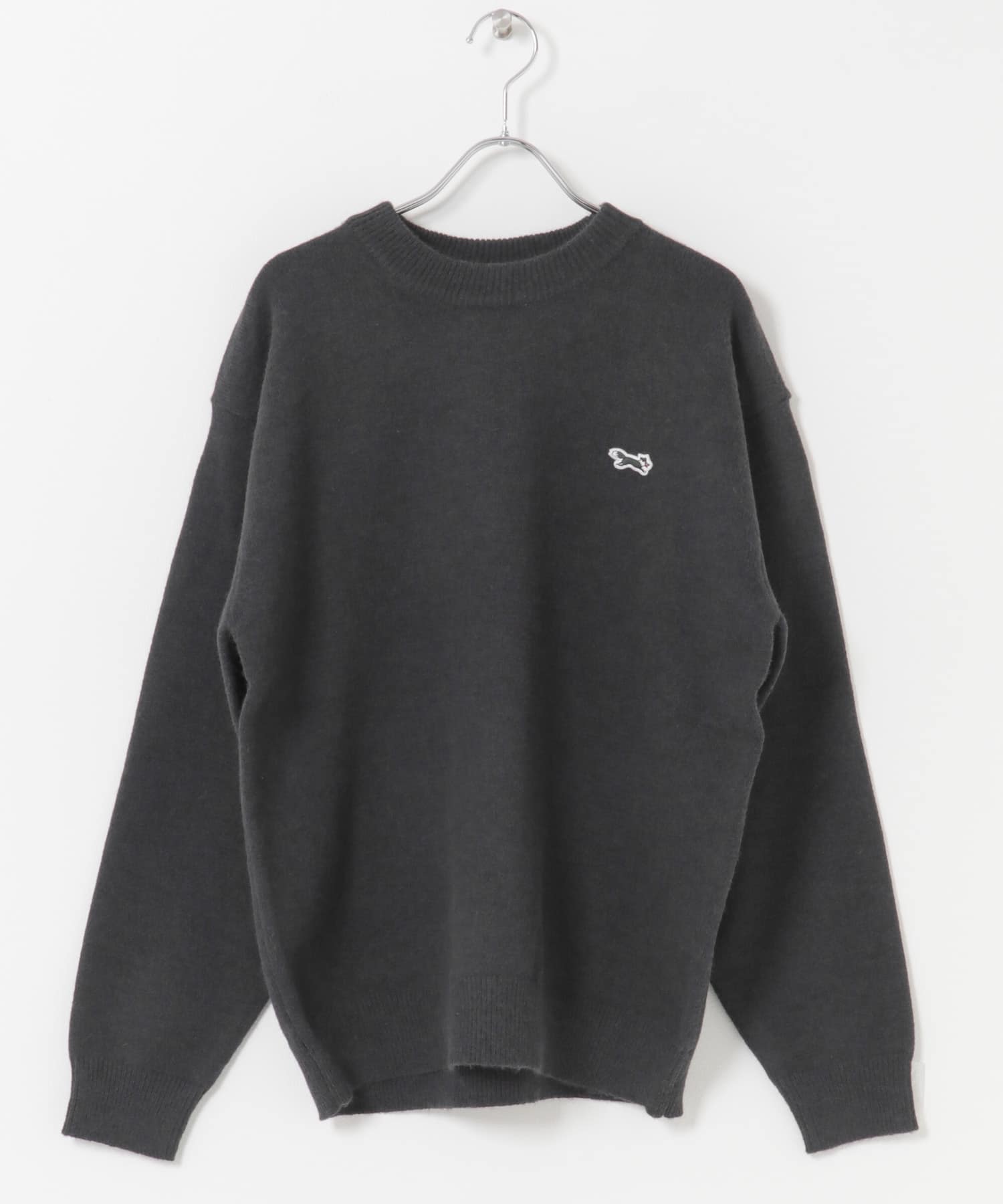 『別注』PENNEYS×DOORS　THE FOX クルーネックスフレニット CHARCOAL M