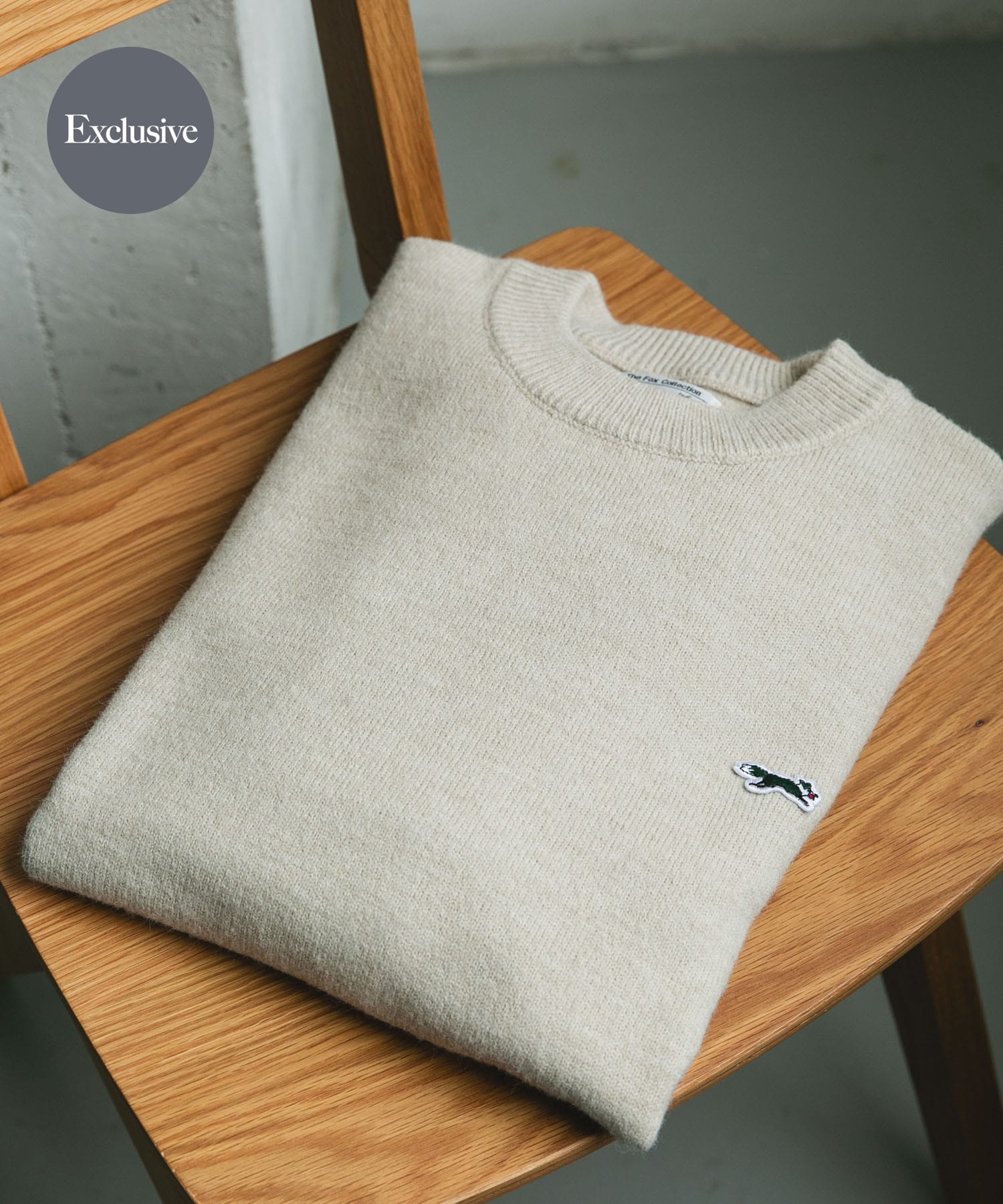 『別注』PENNEYS×DOORS　THE FOX クルーネックスフレニット