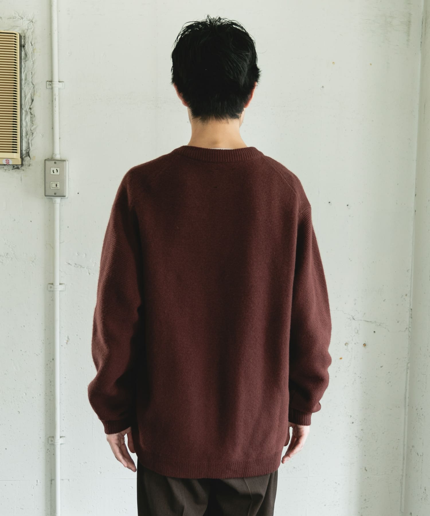 ハミルトンウールガーターカーディガン(M DARK RED): トップス｜URBAN