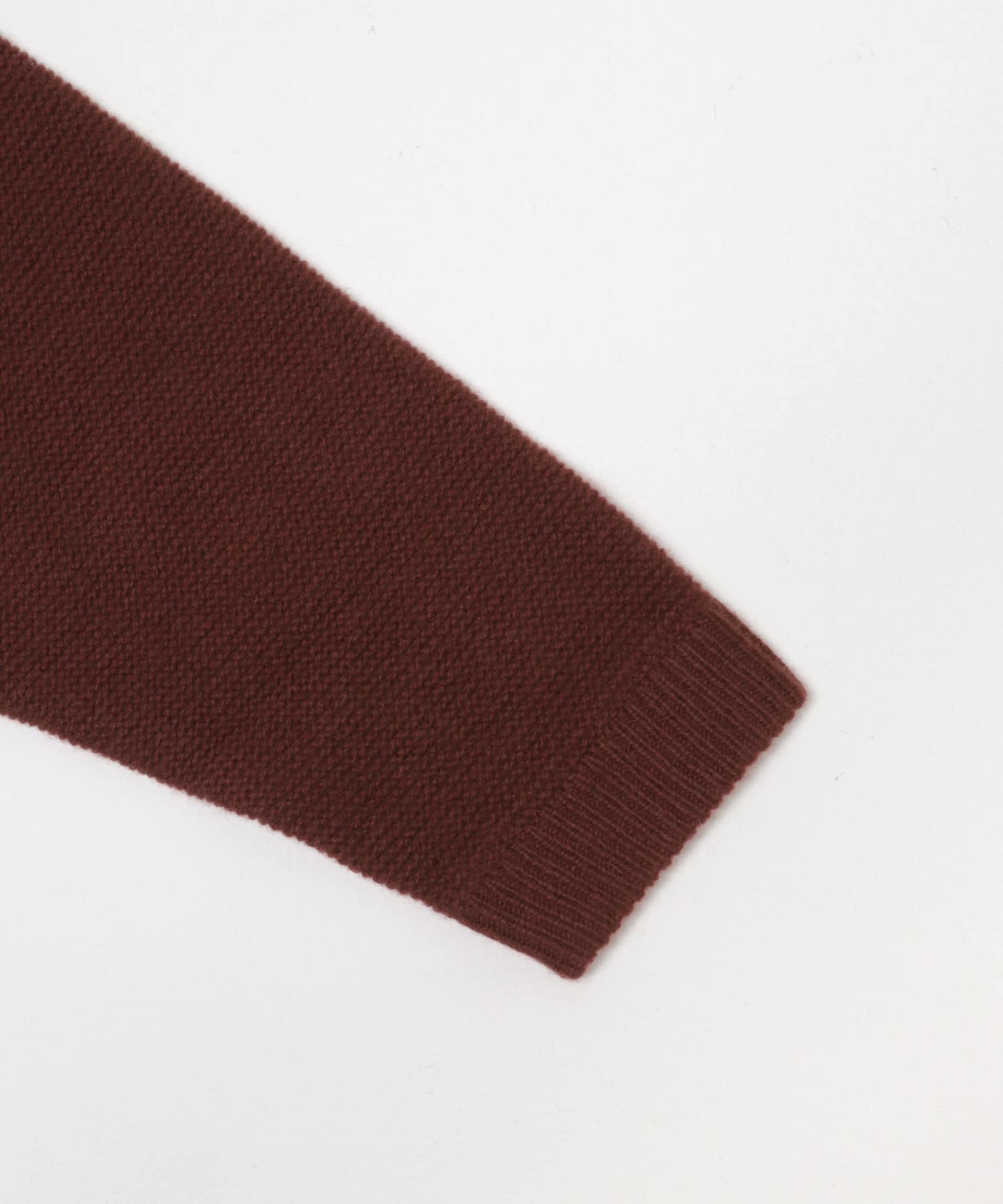 ハミルトンウールガーターカーディガン DARK RED M