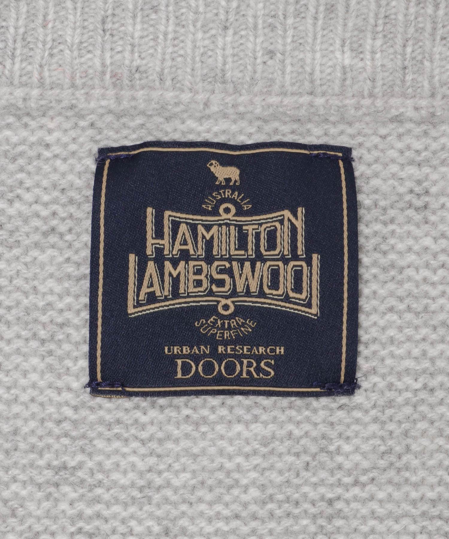 ハミルトンウールガーターカーディガン GRAY M