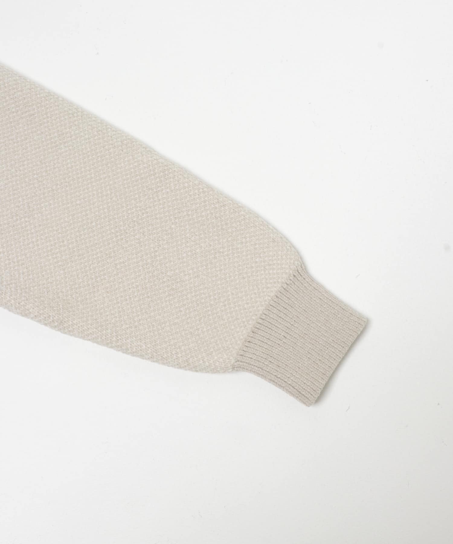 ジャガードモールニットプルオーバー GREIGE M