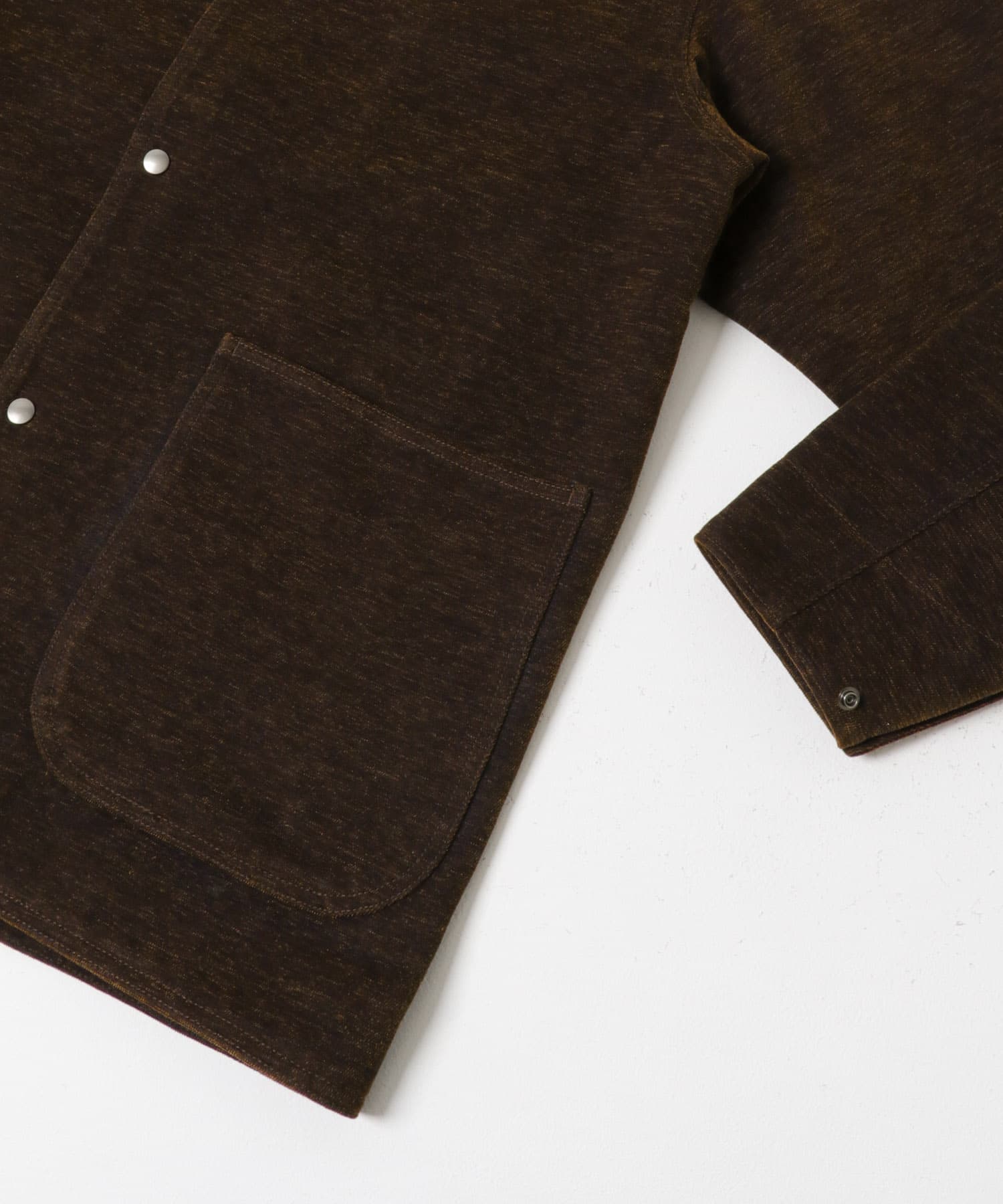 インディゴモール ワークジャケット BROWN M