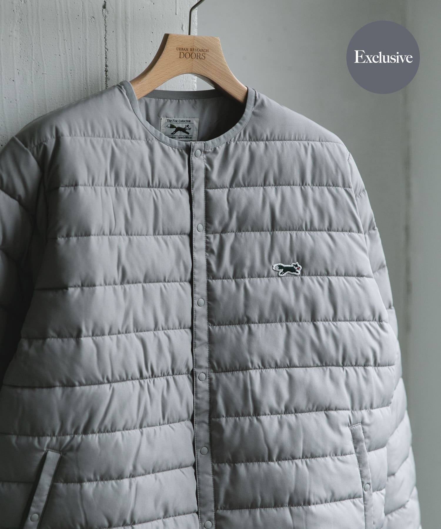 『別注』PENNEYS×DOORS　THE FOX ファイバーダウンブルゾン L.GRAY M