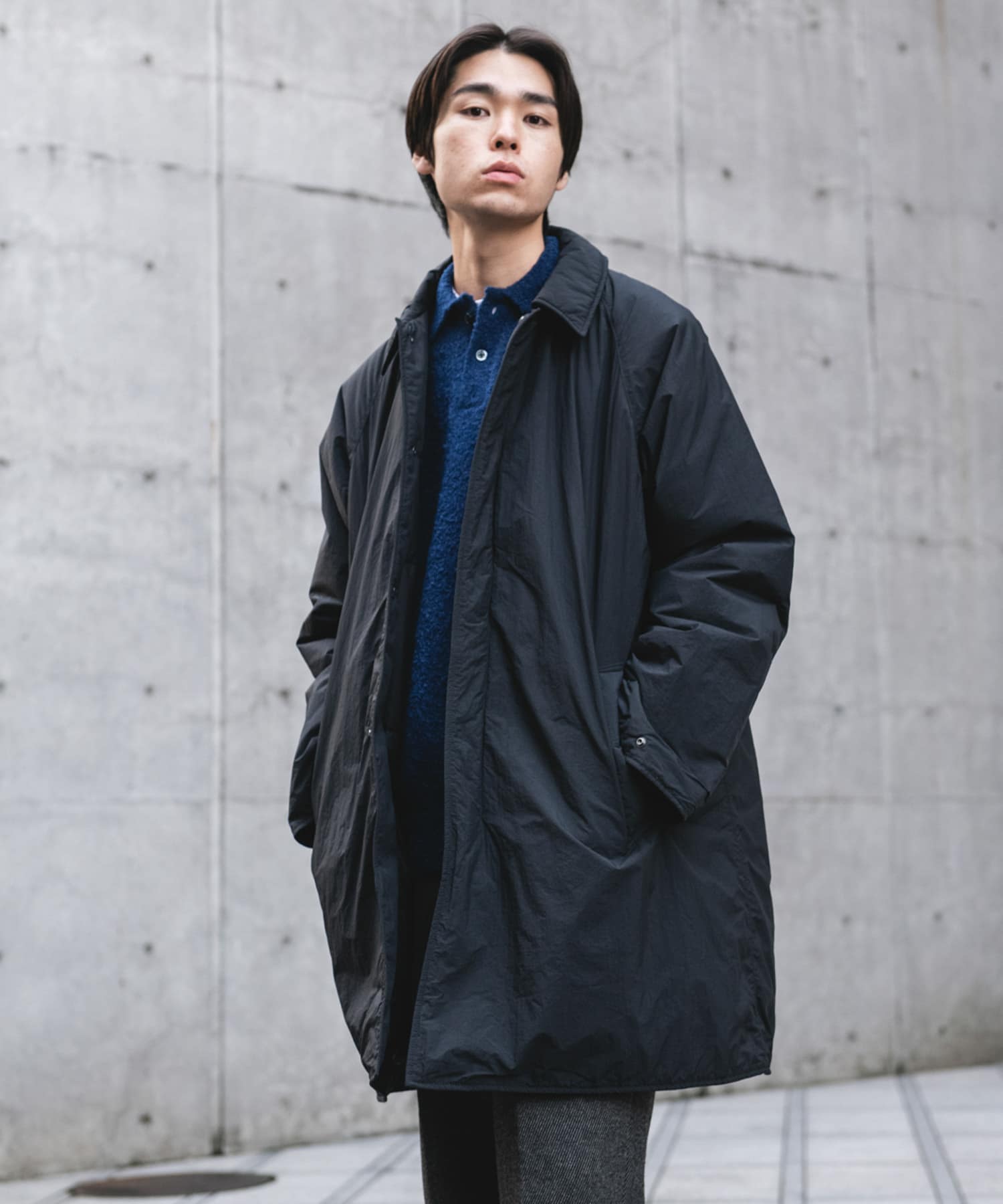 ライトナイロン パデット バルマカンコート