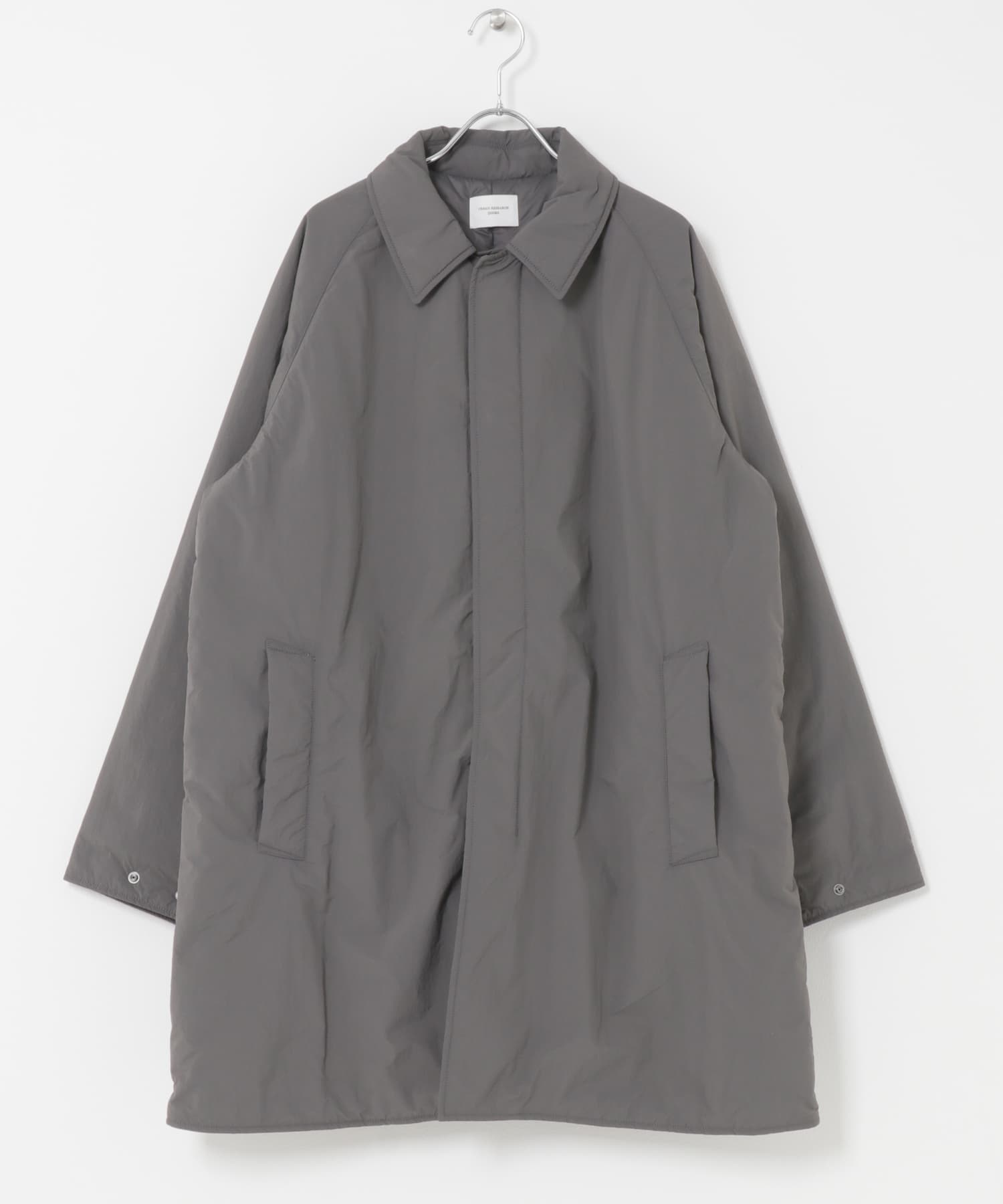 ライトナイロン パデット バルマカンコート L.GRAY M