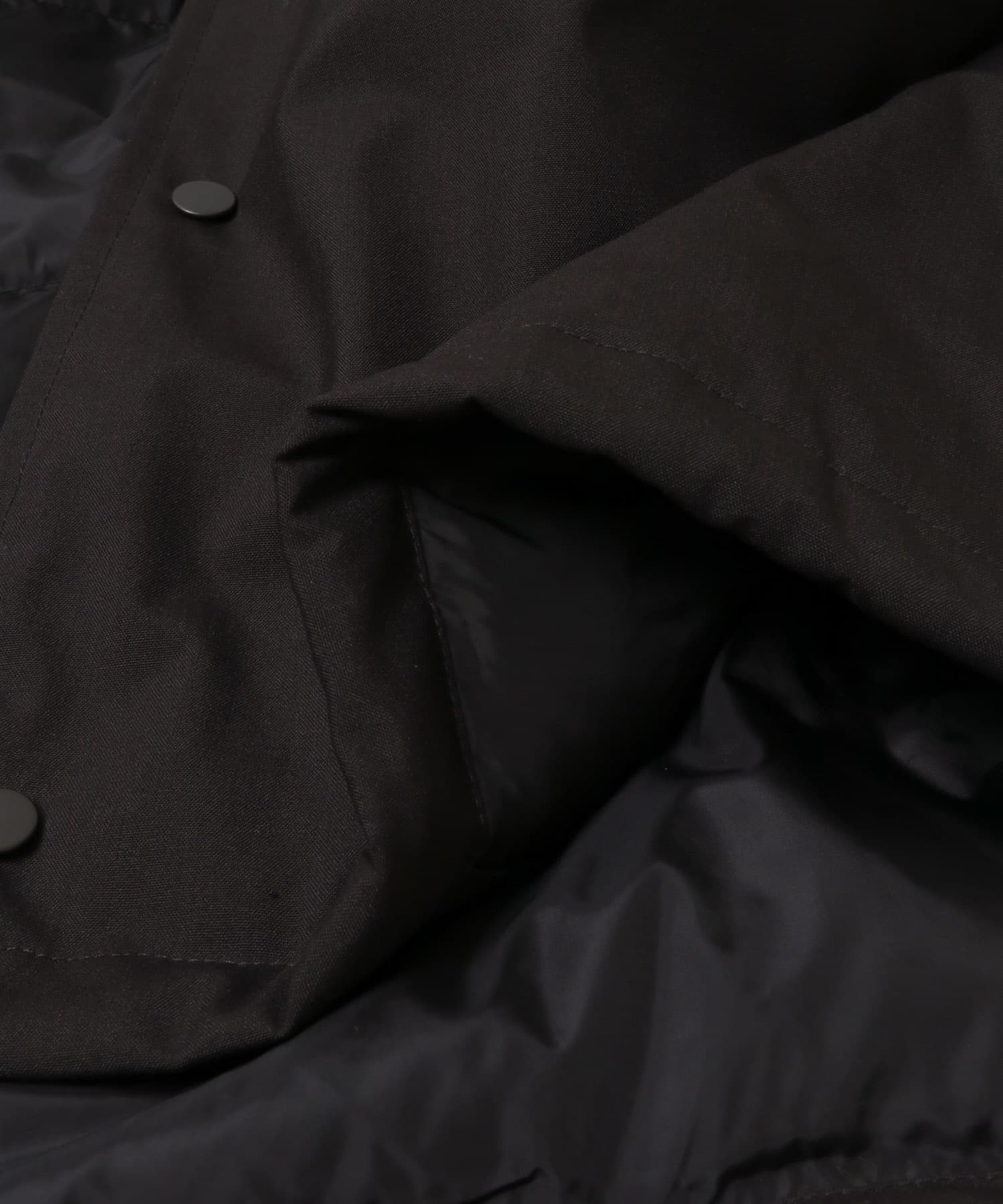 ウールブレンドラミネート 中綿ブルゾン BROWN M