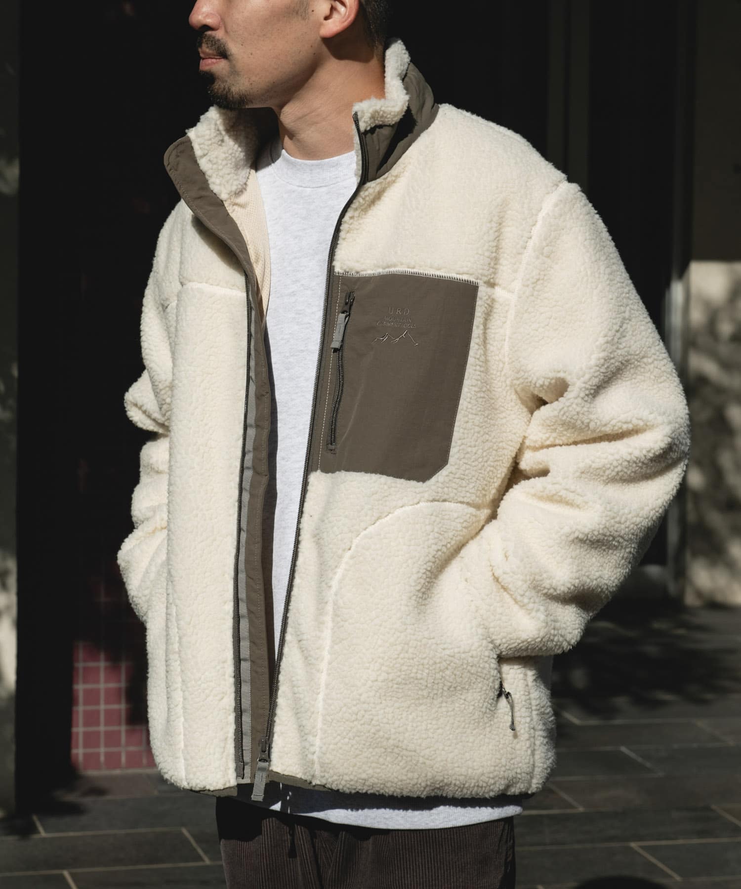 URD防風ボアジップブルゾン(M CHARCOAL): アウター｜URBAN RESEARCH