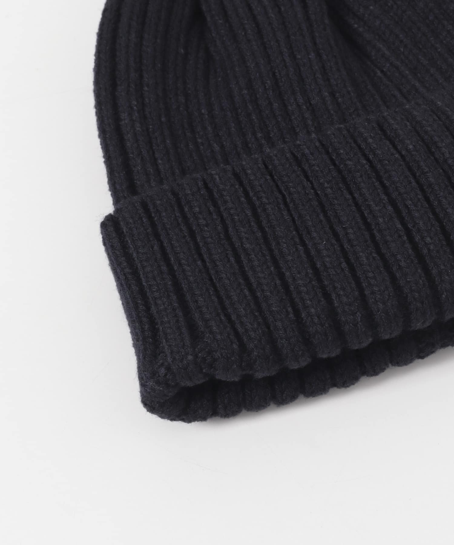WOOL MIX KNIT CAP NAVY -