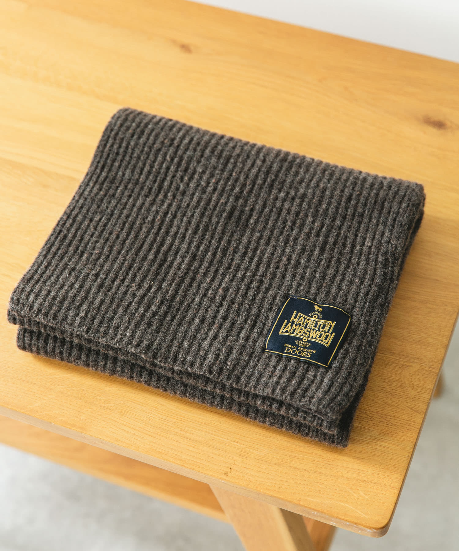 ハミルトンマフラー MIX BROWN -