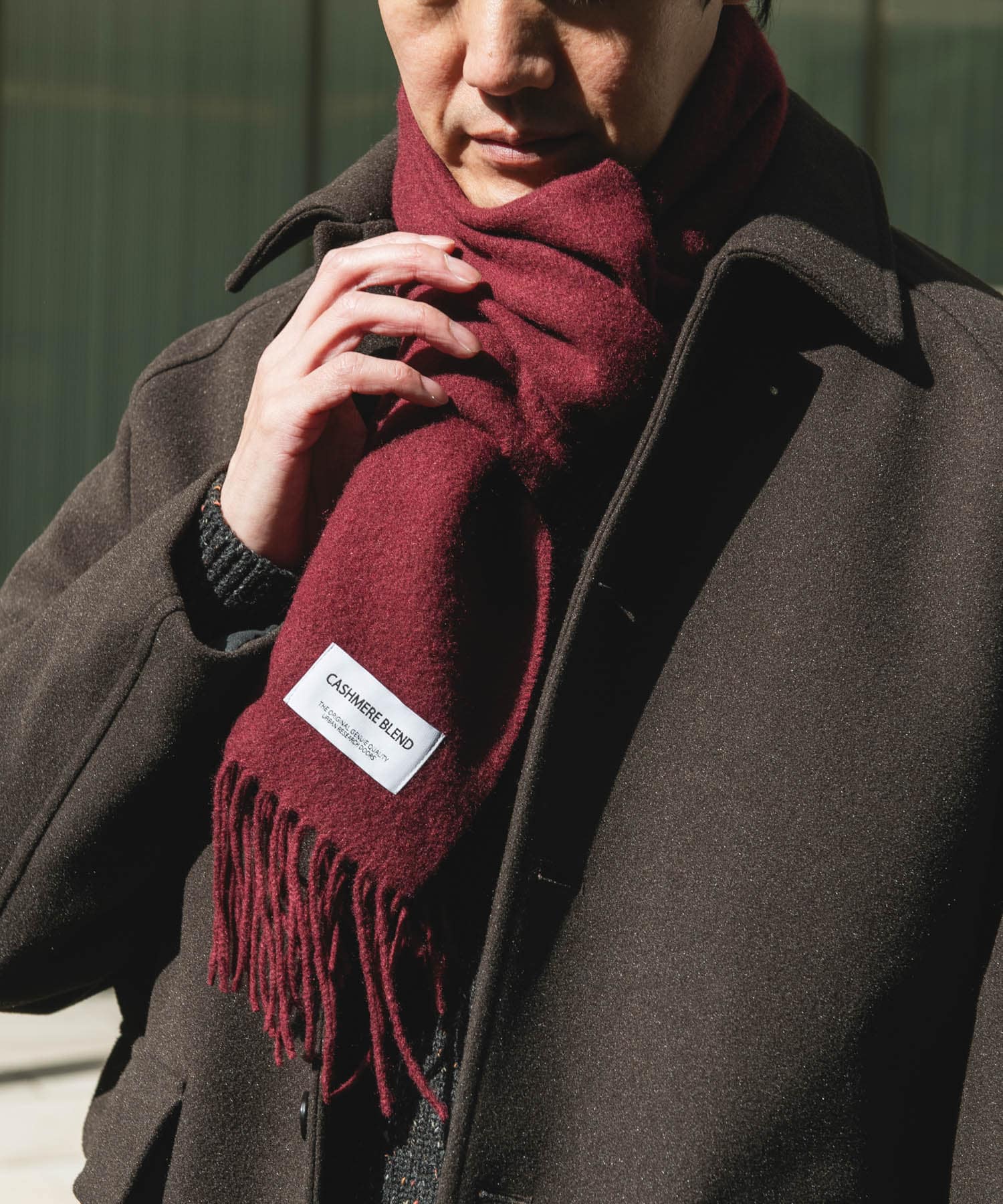 カシミヤブレンドマフラー CHERRY -