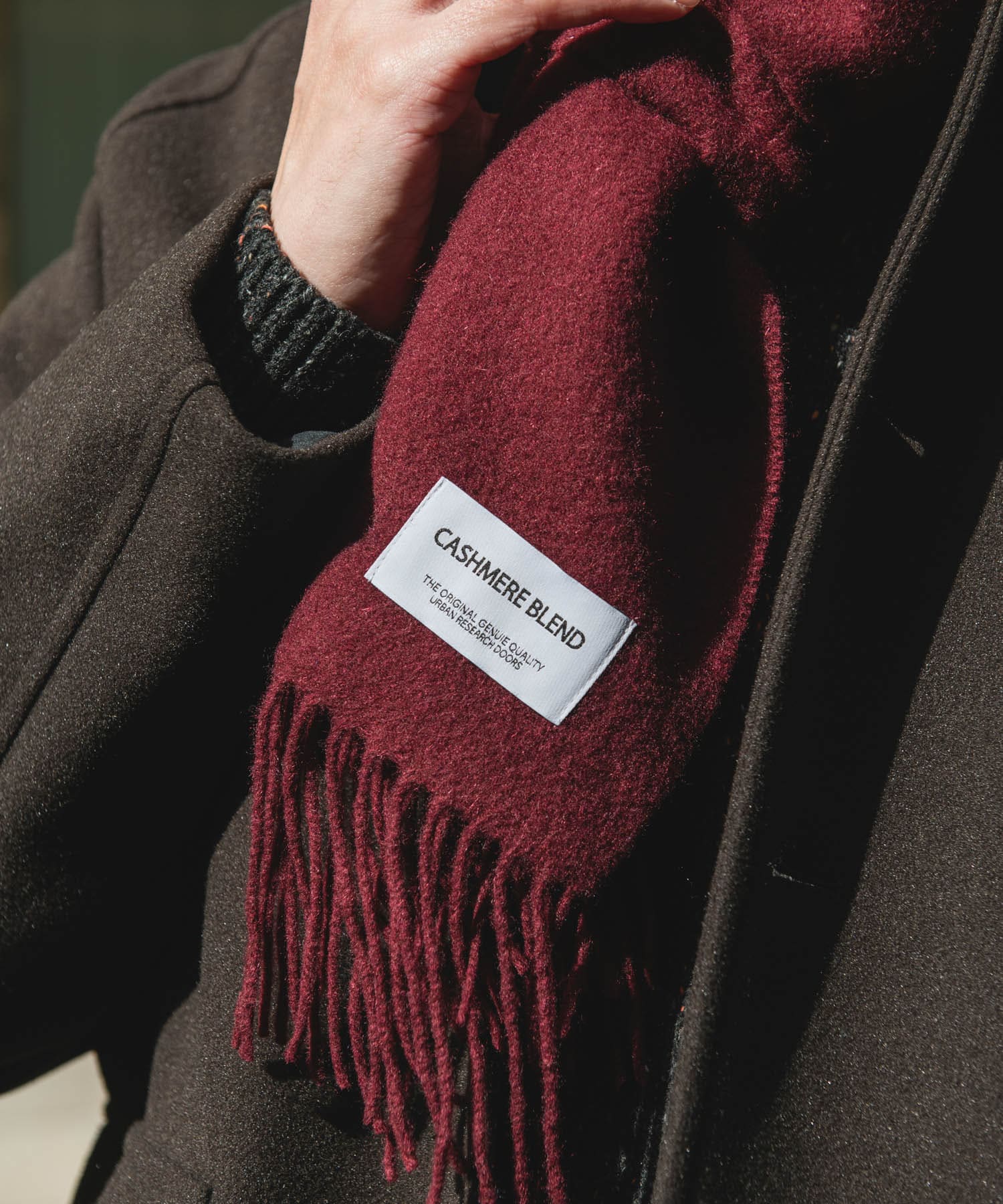 カシミヤブレンドマフラー CHERRY -