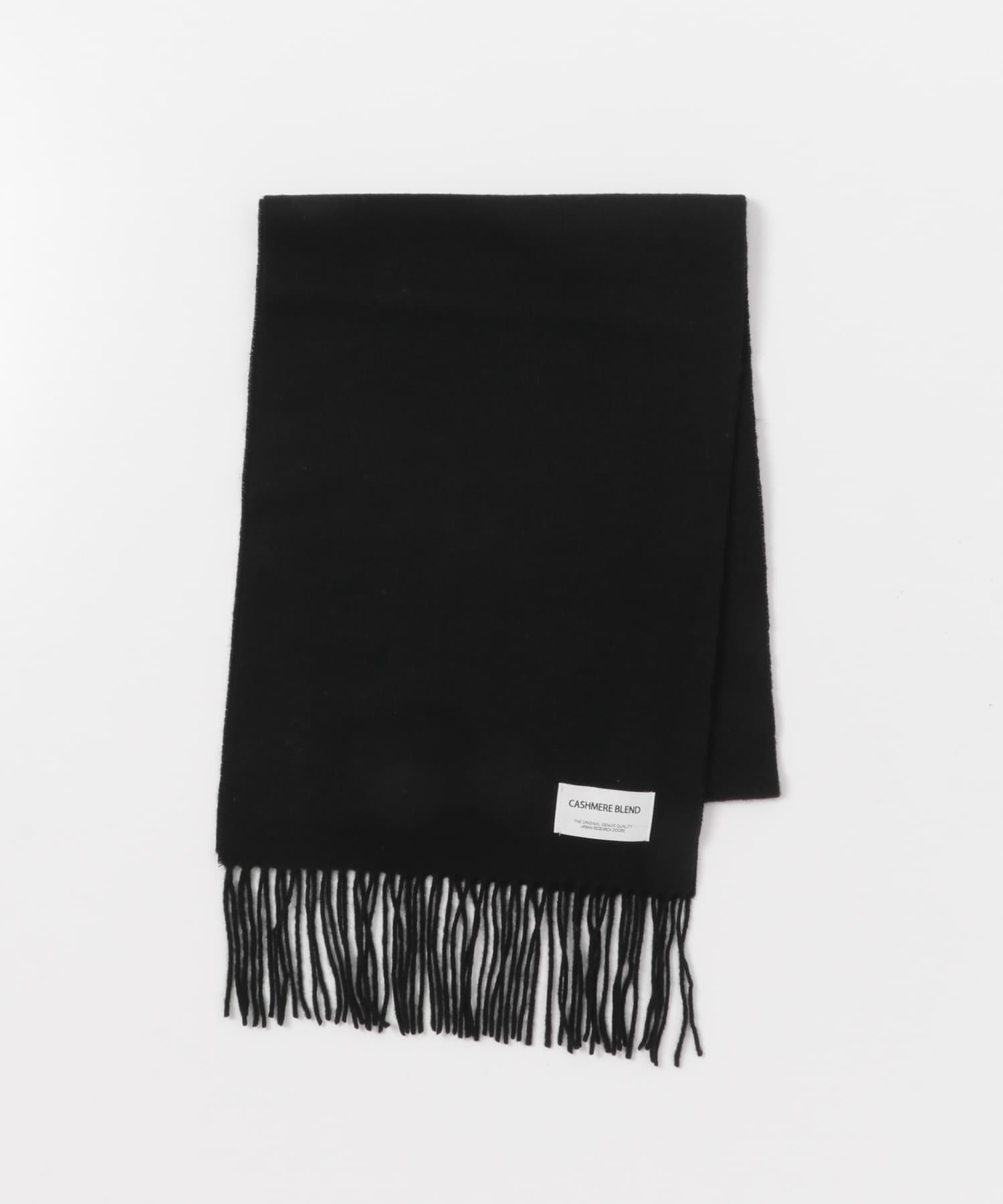 カシミヤブレンドマフラー BLACK -