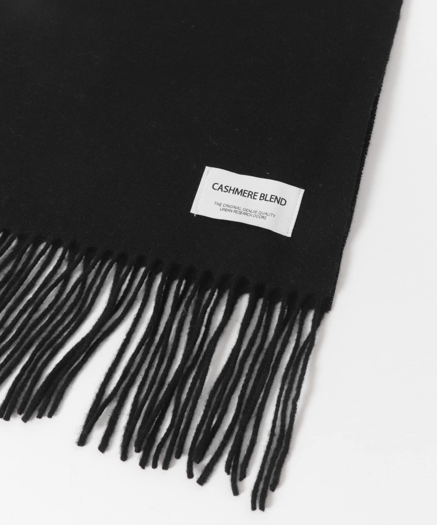 カシミヤブレンドマフラー BLACK -