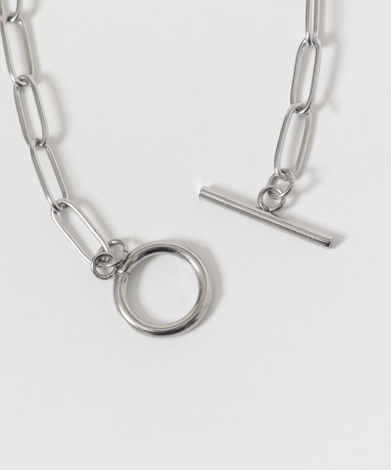 ロング小判チェーンブレスレット SILVER -