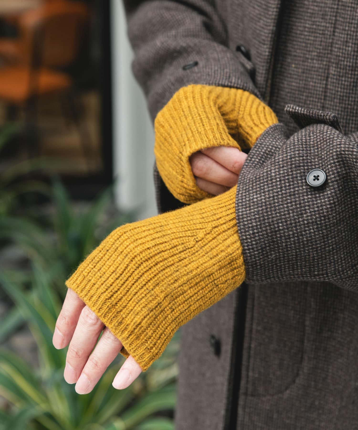 2WAYニットグローブ YELLOW -