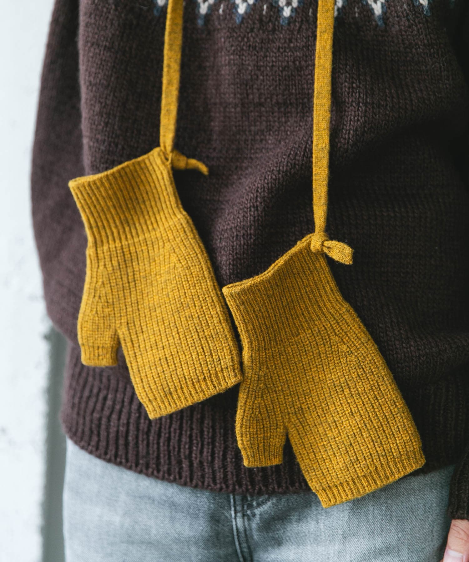 2WAYニットグローブ YELLOW -