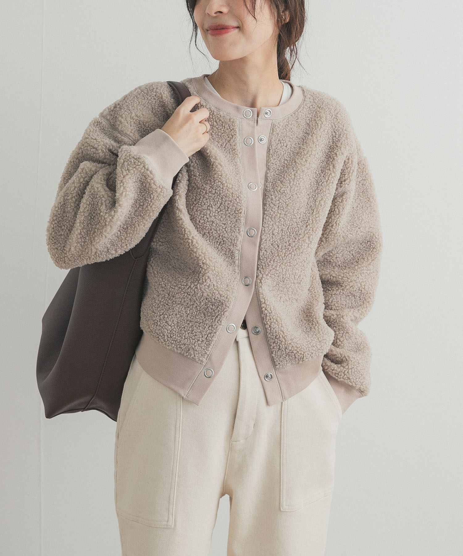 プードルボアカーディガン