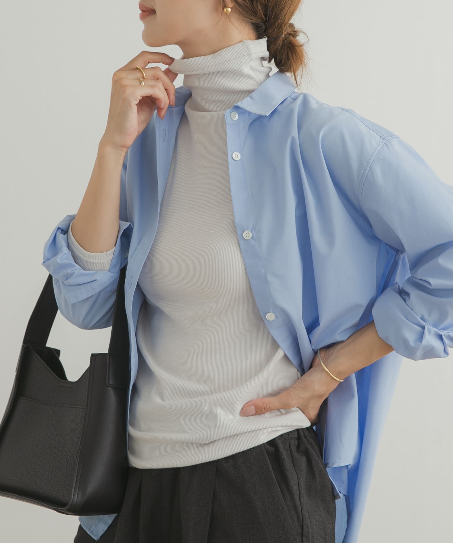 ソフトテレコタートルプルオーバー