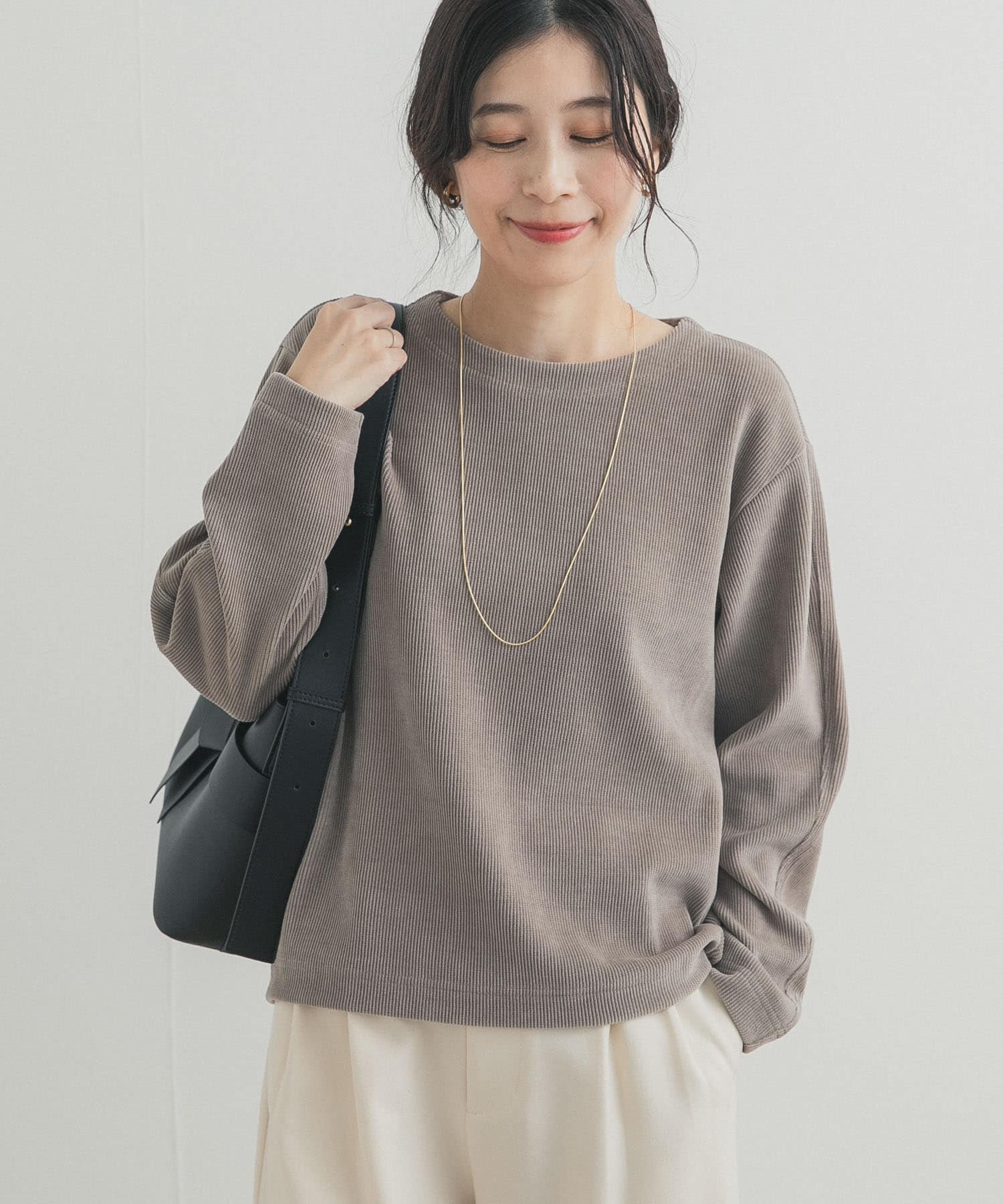 Wフェイスモールコクーンプルオーバー