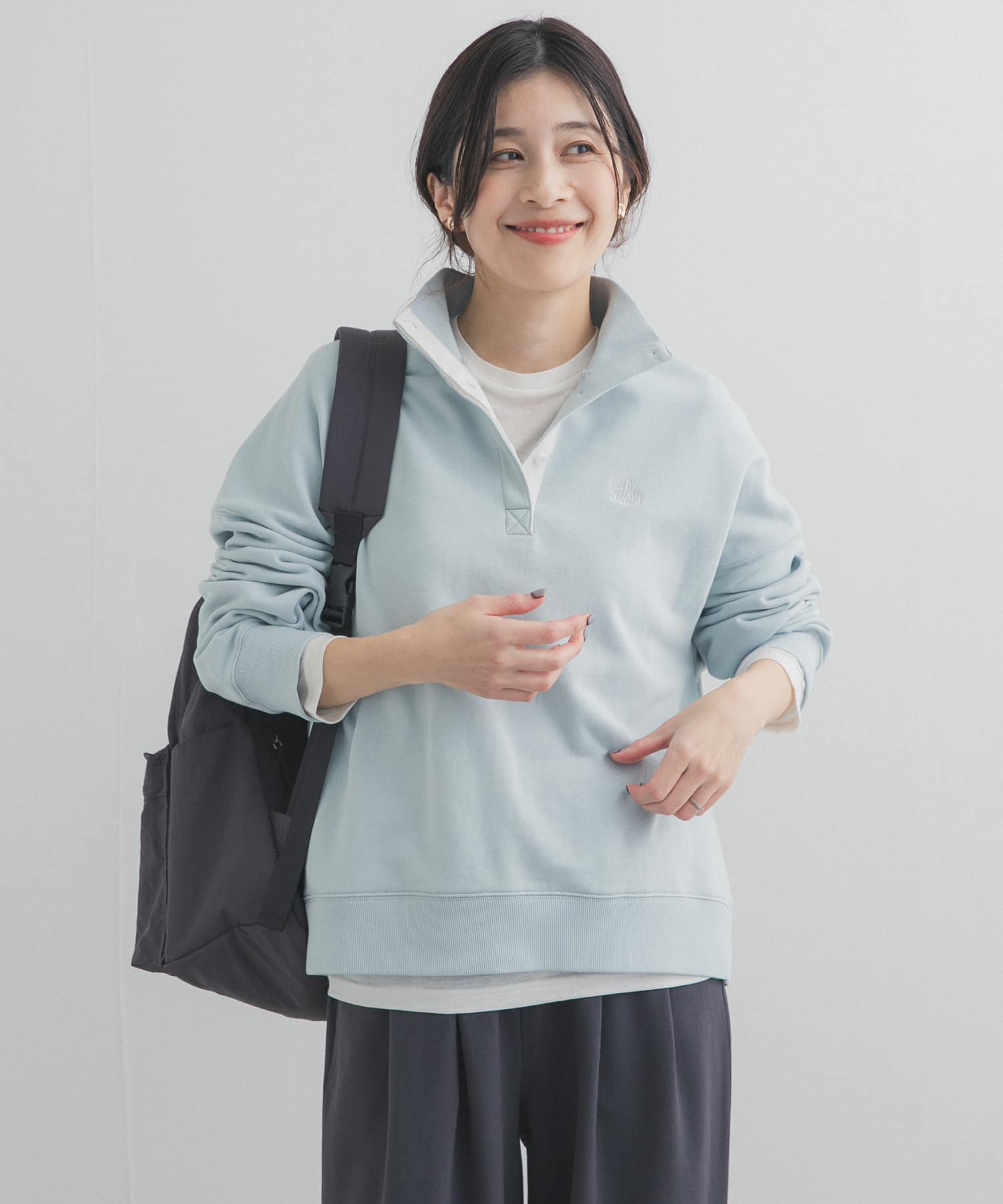 刺繍スタンドカラースウェット(Free OFF): トップス｜URBAN RESEARCH