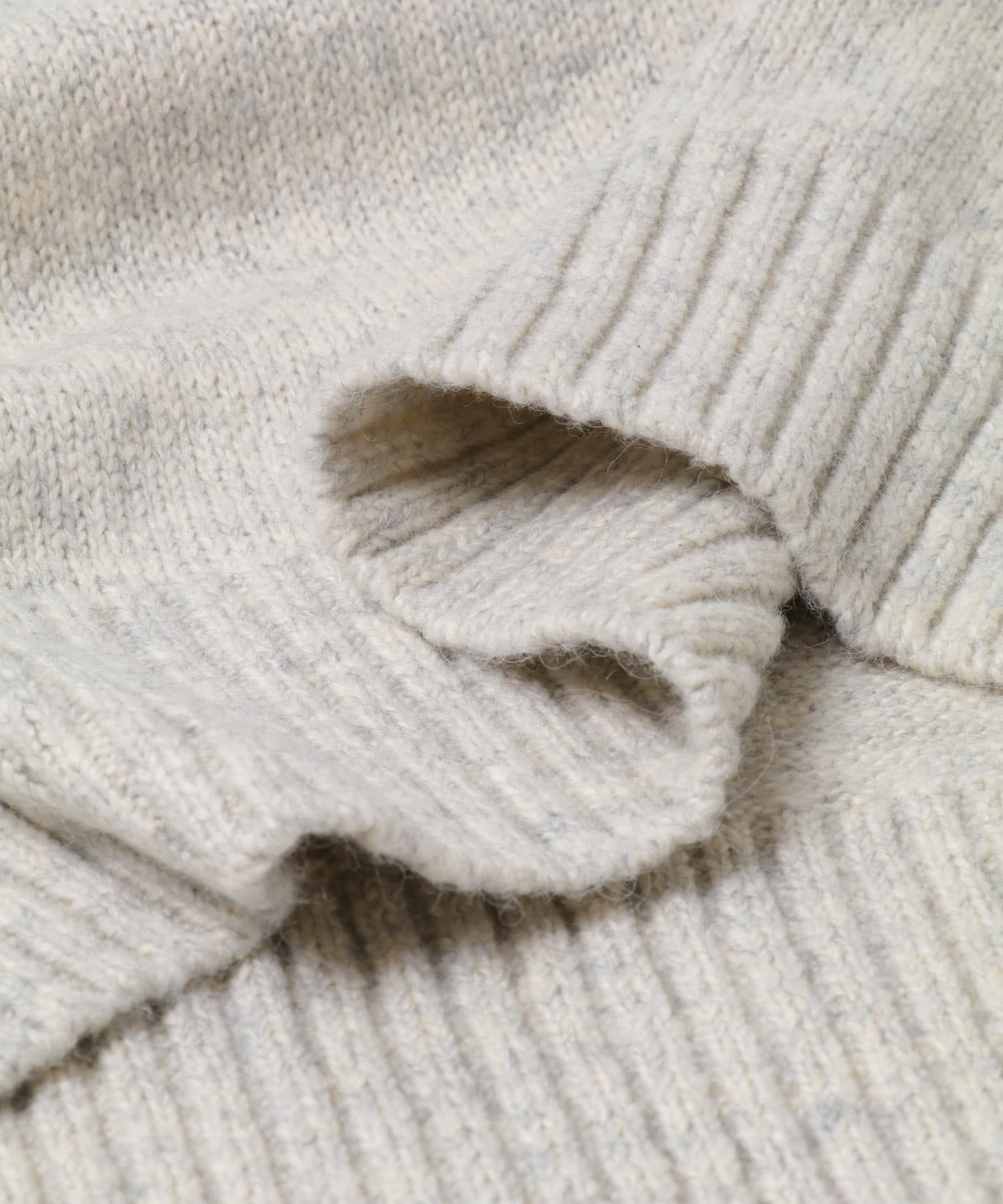 変形カラーニットプルオーバー TOP GRAY Free