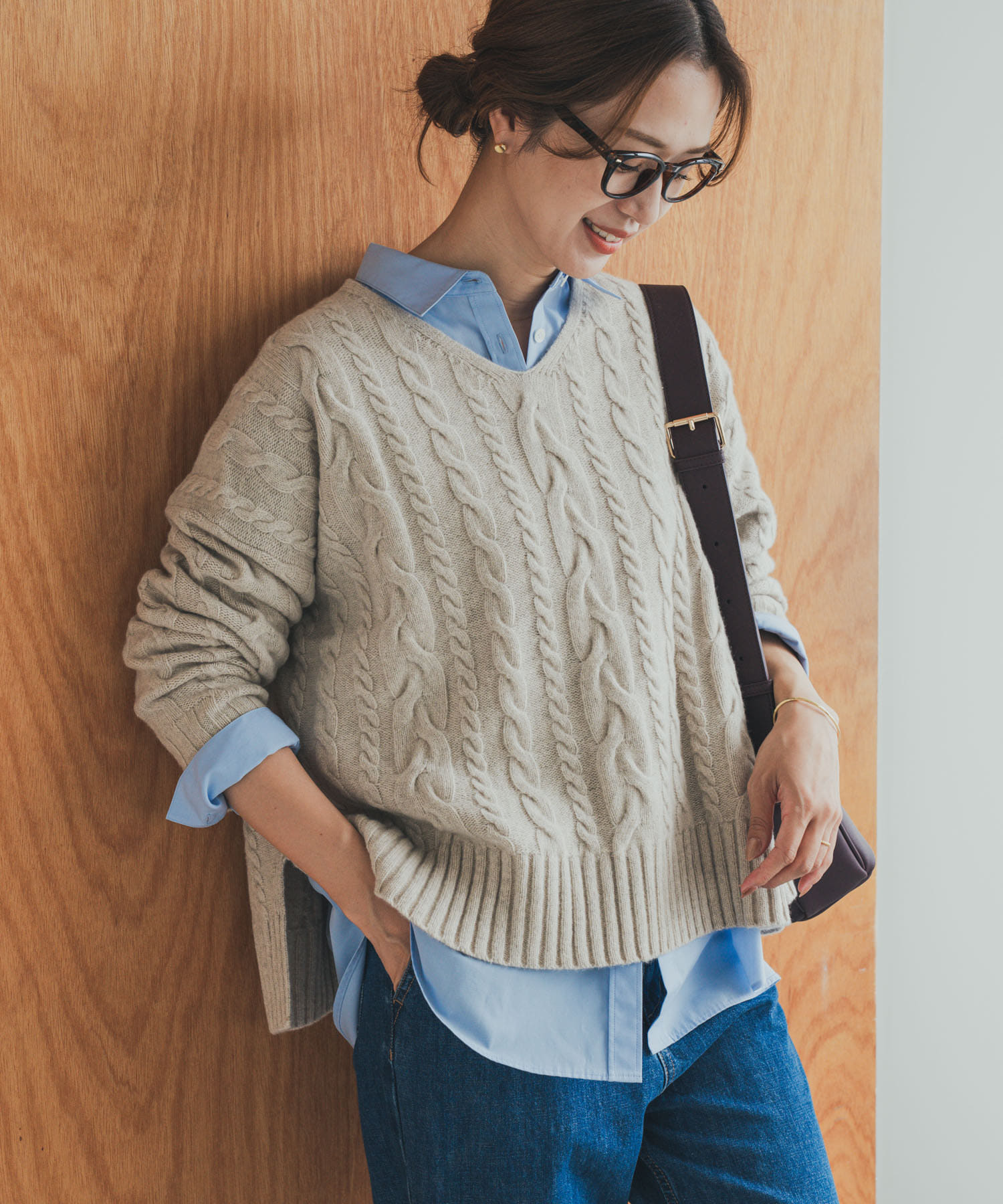 ハミルトンウールアラン柄プルオ-バー