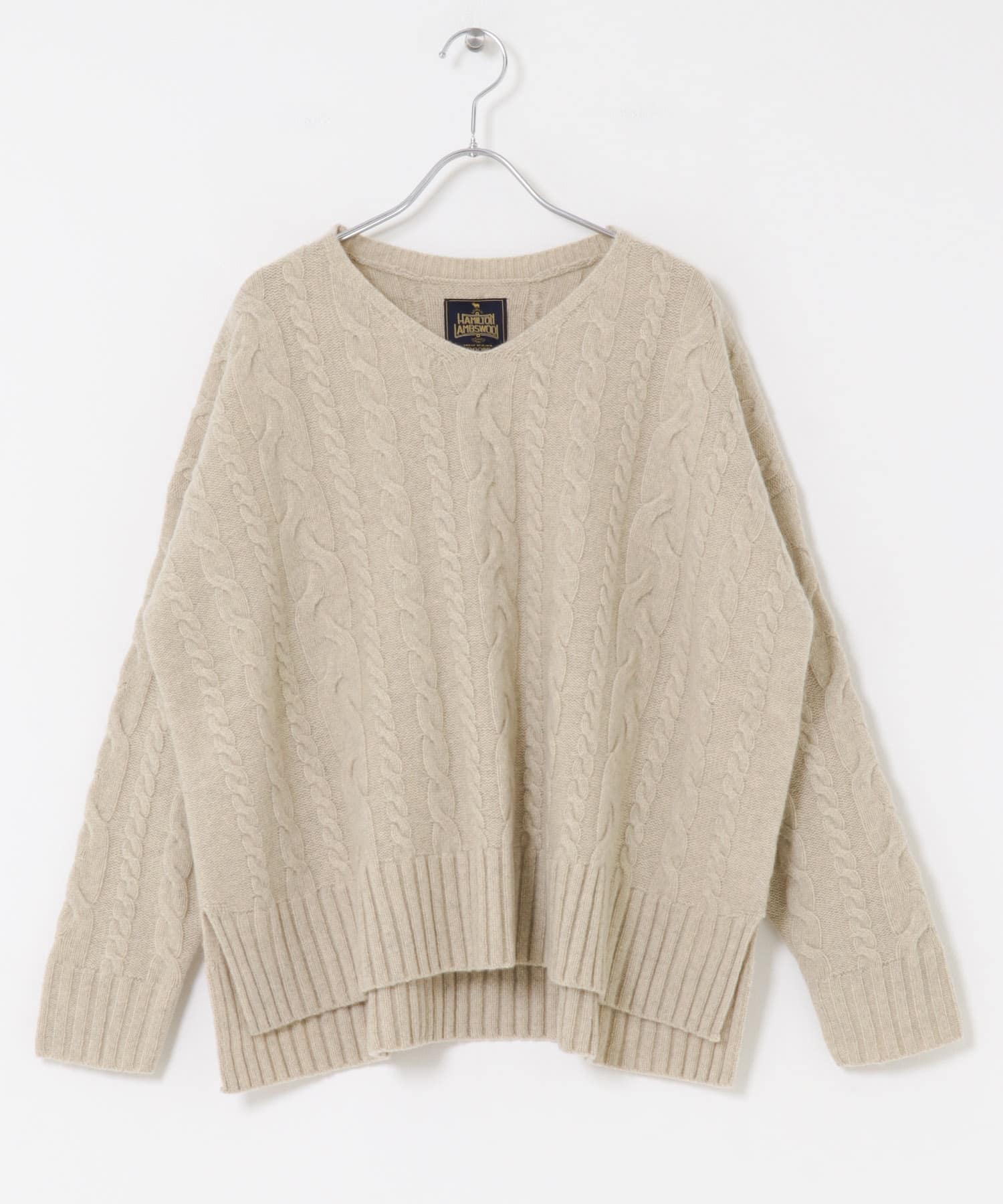 タグ付 アーバンリサーチドアーズ ハミルトンウールアラン柄 ニット オレンジ M URBAN RESEARCH DOORS（アーバンリサーチドアーズ）の「ハミルトン