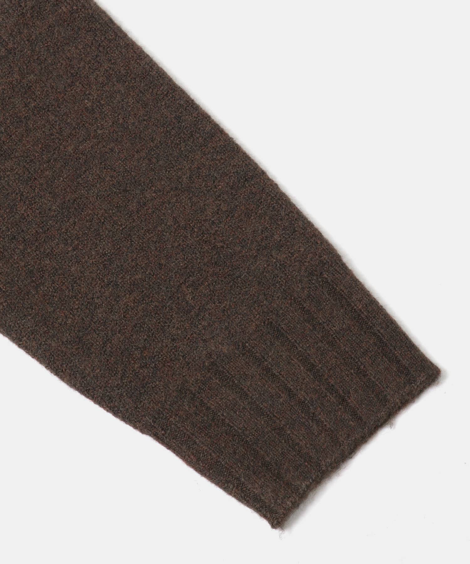 タートルネックニットプルオーバー BROWN Free