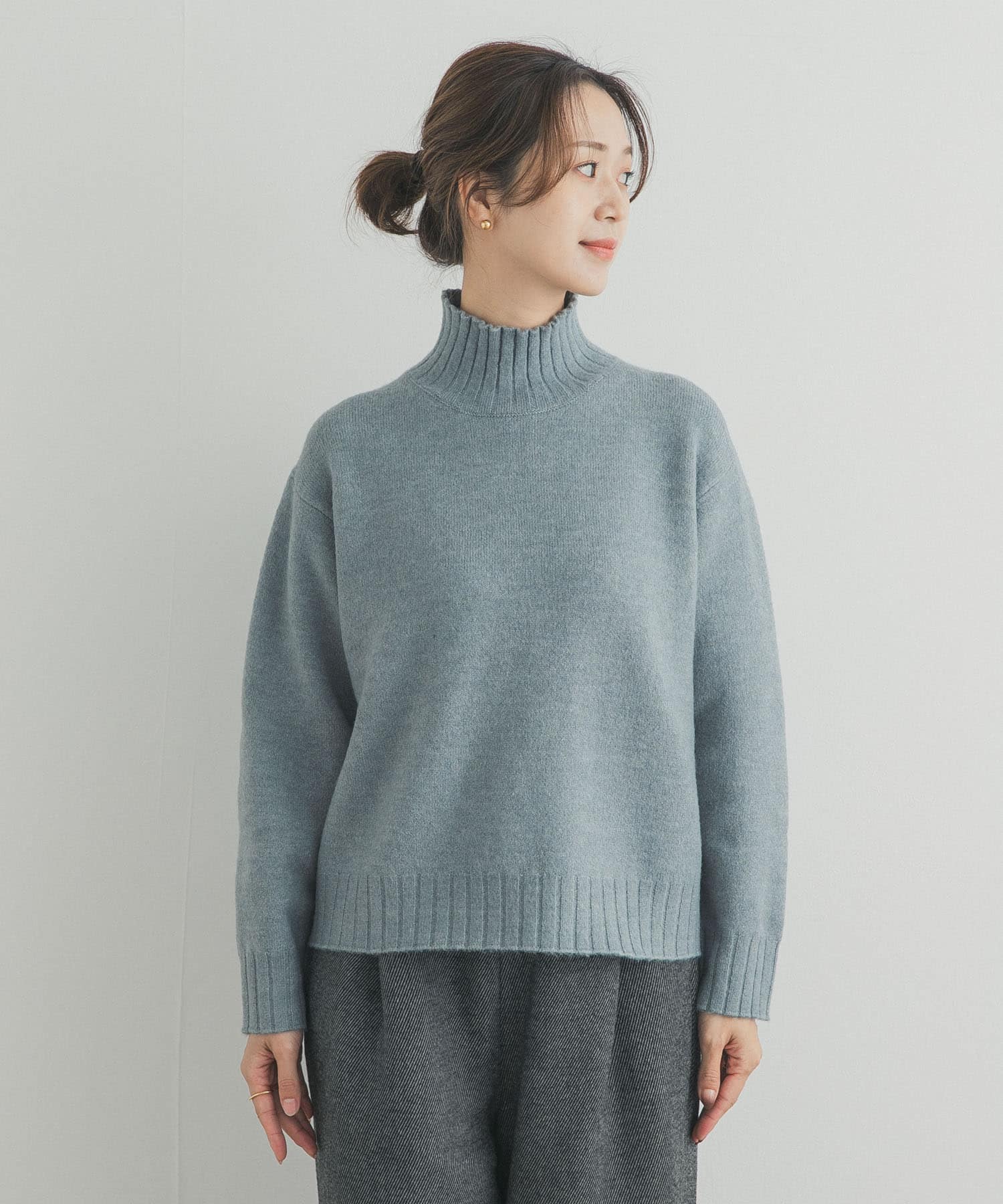 最終お値下げ【Rene】2023＊タートルニット ザノーネ / ZANONE / タートルネック ニット / ウール ミドルゲージ 5G