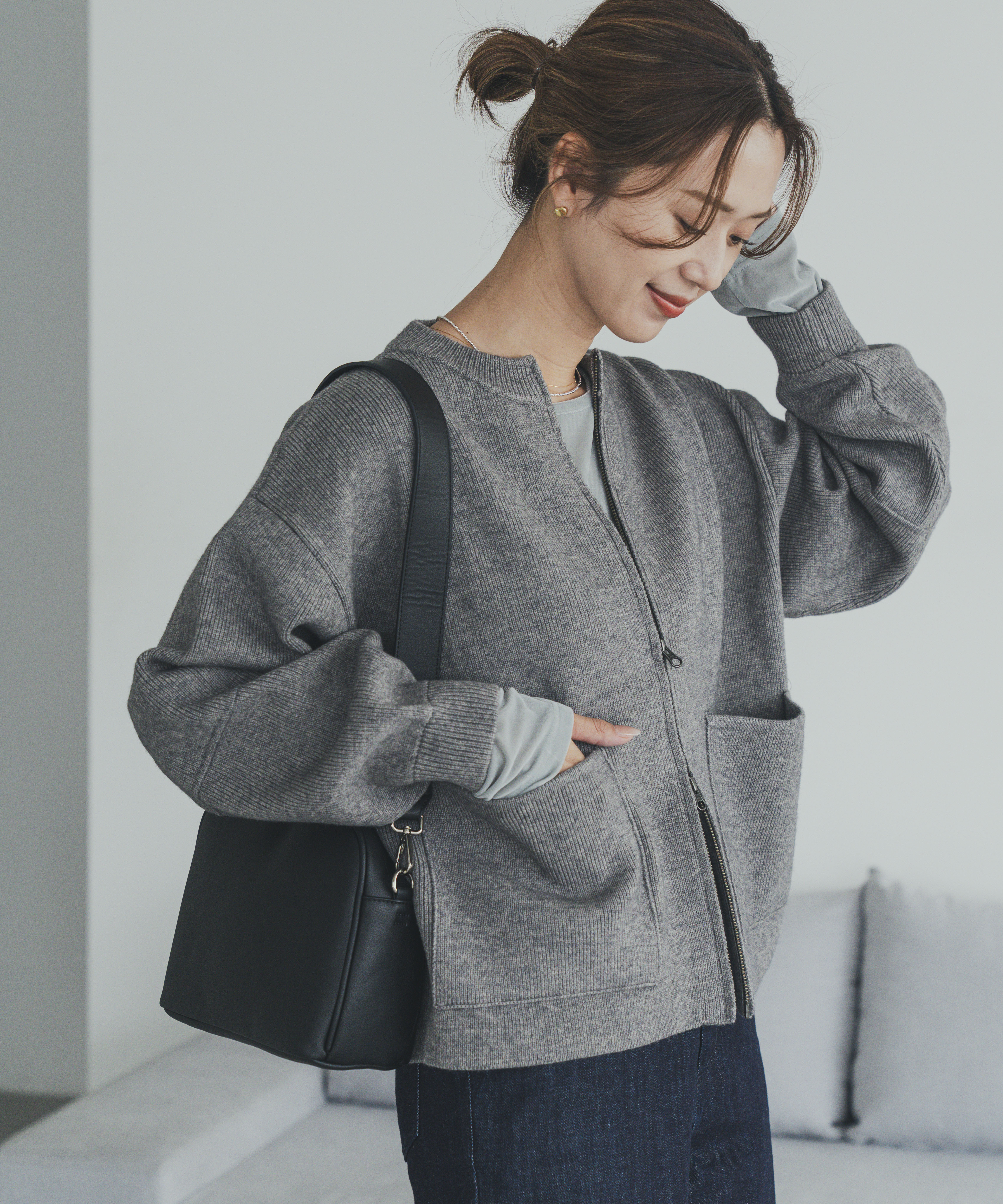 ニットZIPブルゾン(M BEIGE): トップス｜URBAN RESEARCH公式