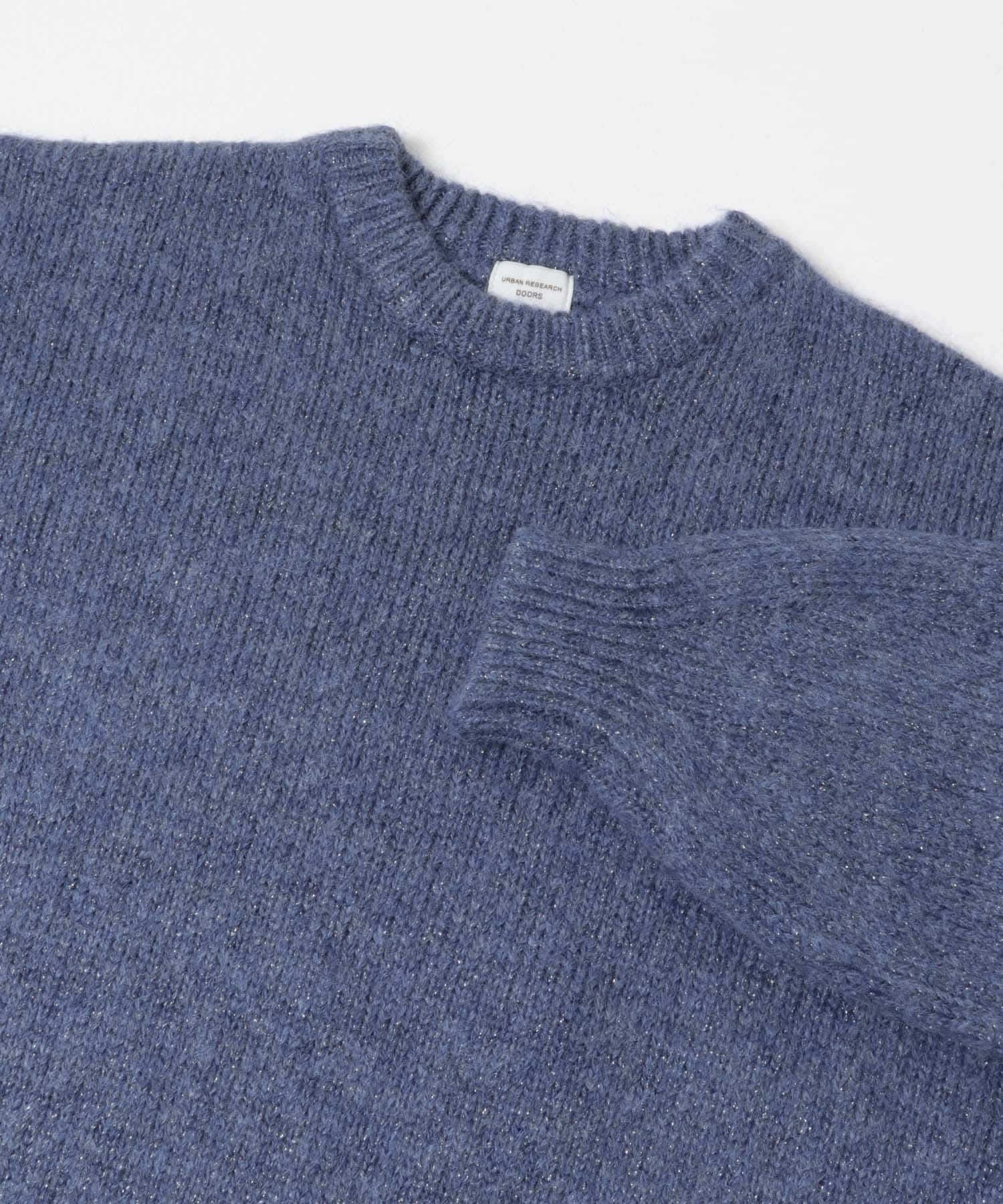 ラメニットプルオーバー BLUE Free