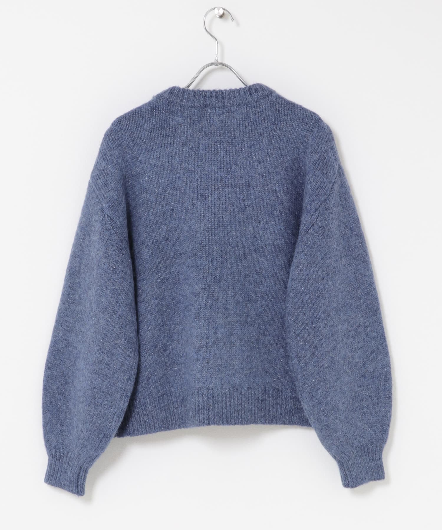 ラメニットプルオーバー BLUE Free