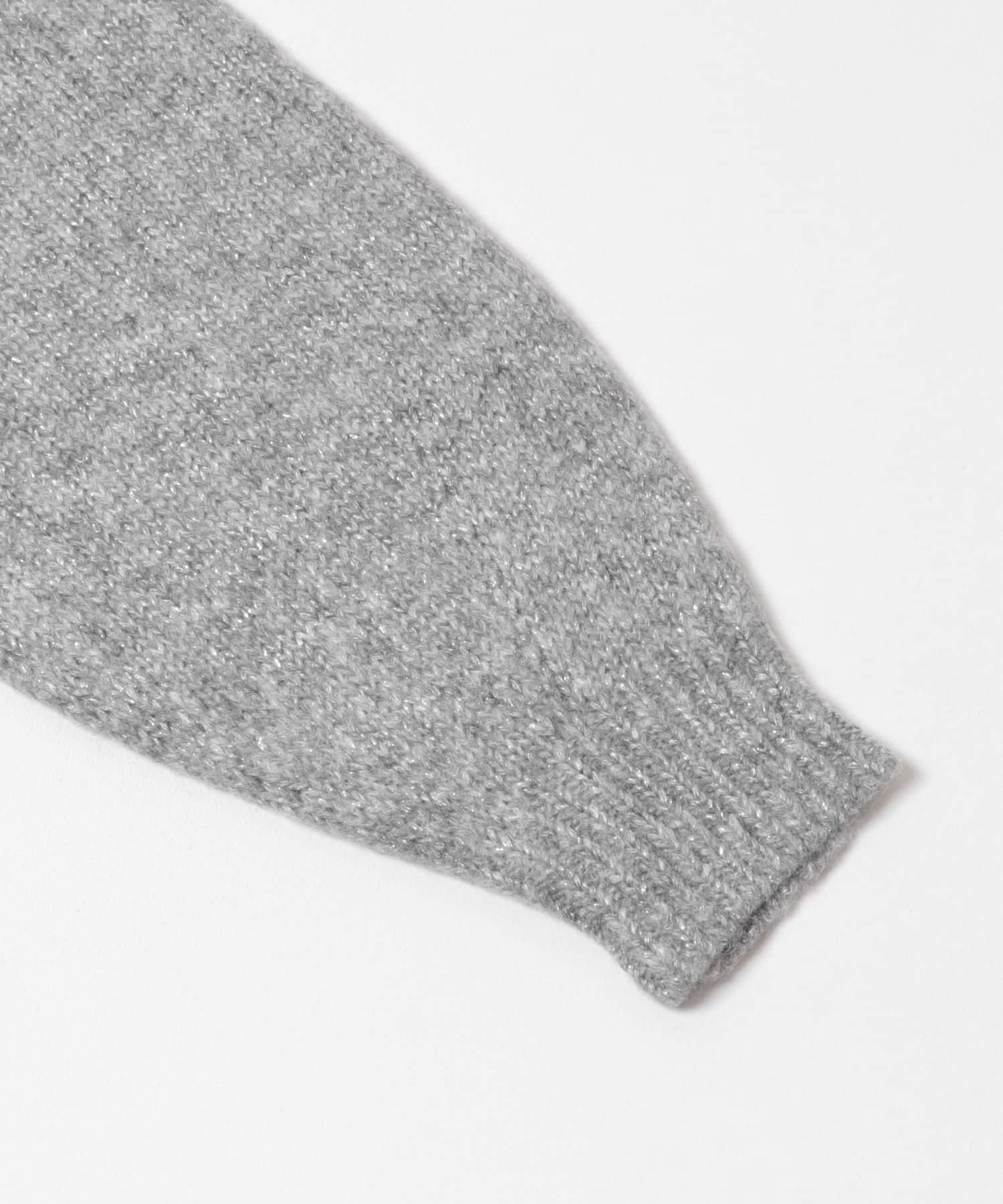 ラメニットプルオーバー GRAY Free