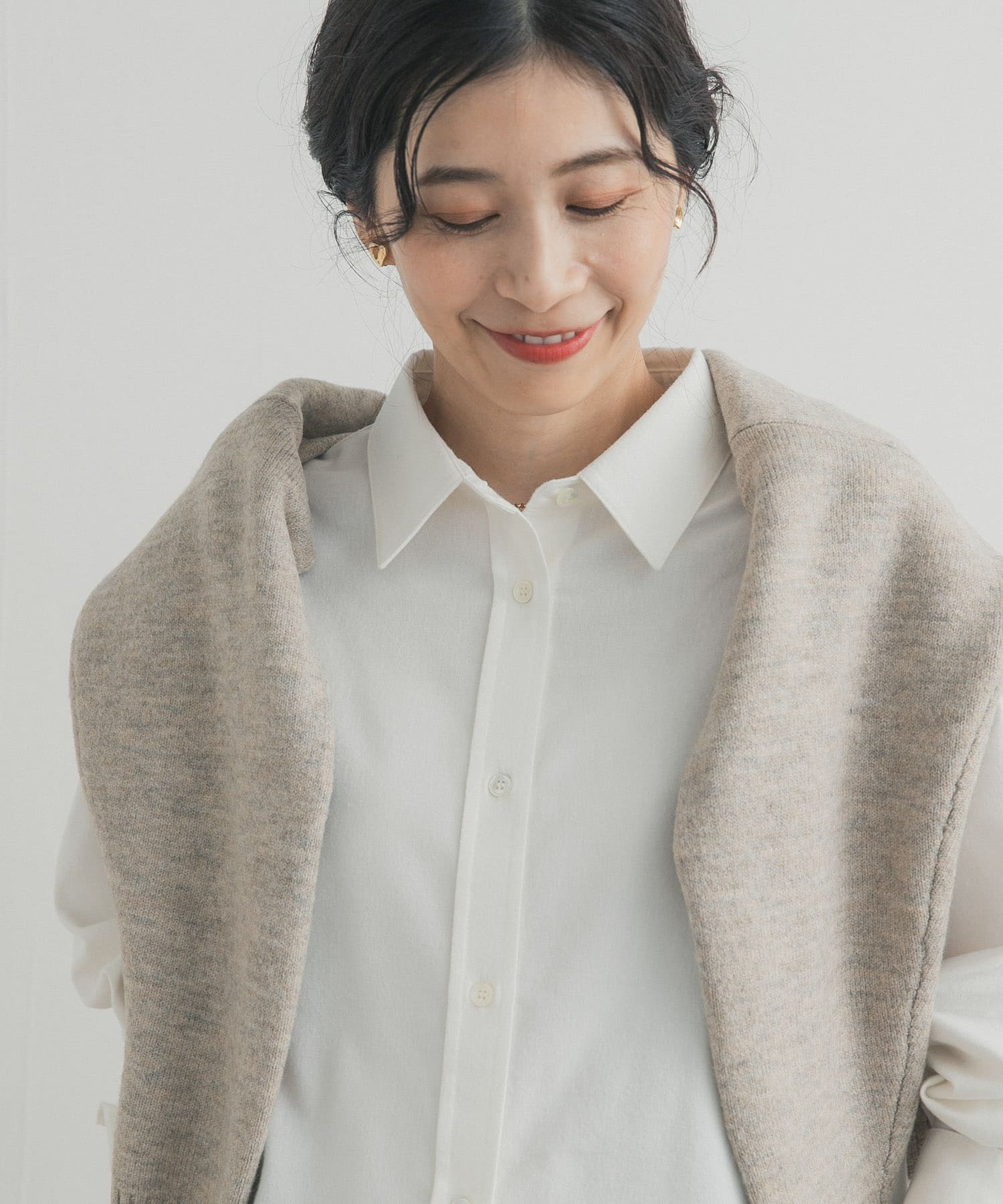 起毛レギュラーカラーシャツ