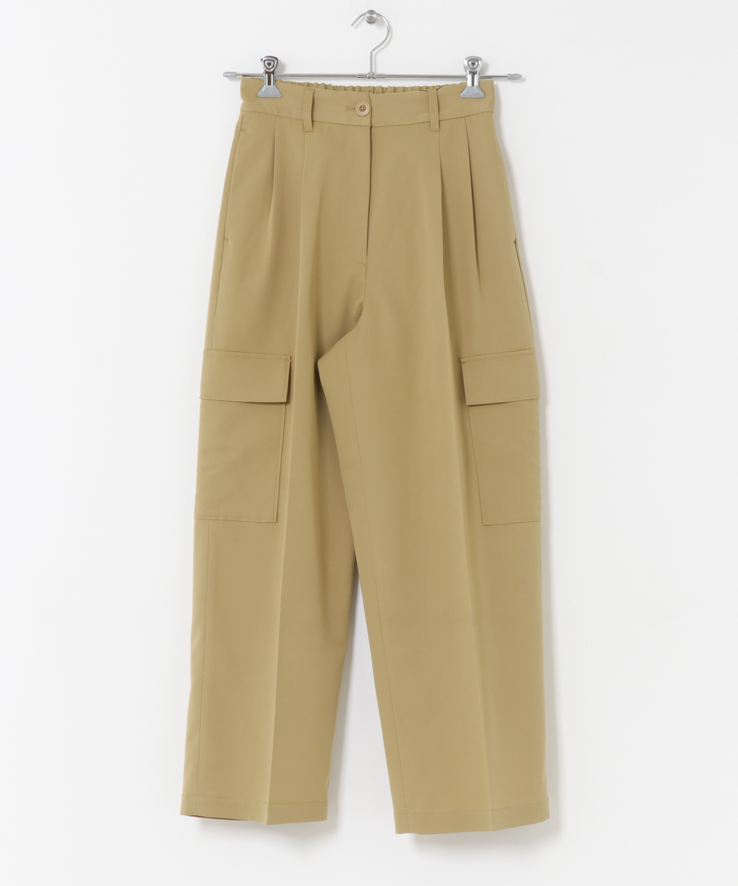 センタープレスカーゴパンツ BEIGE S