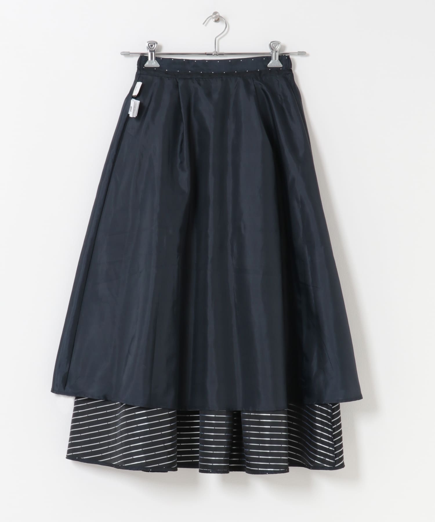 ドットタックギャザースカート NAVY Free