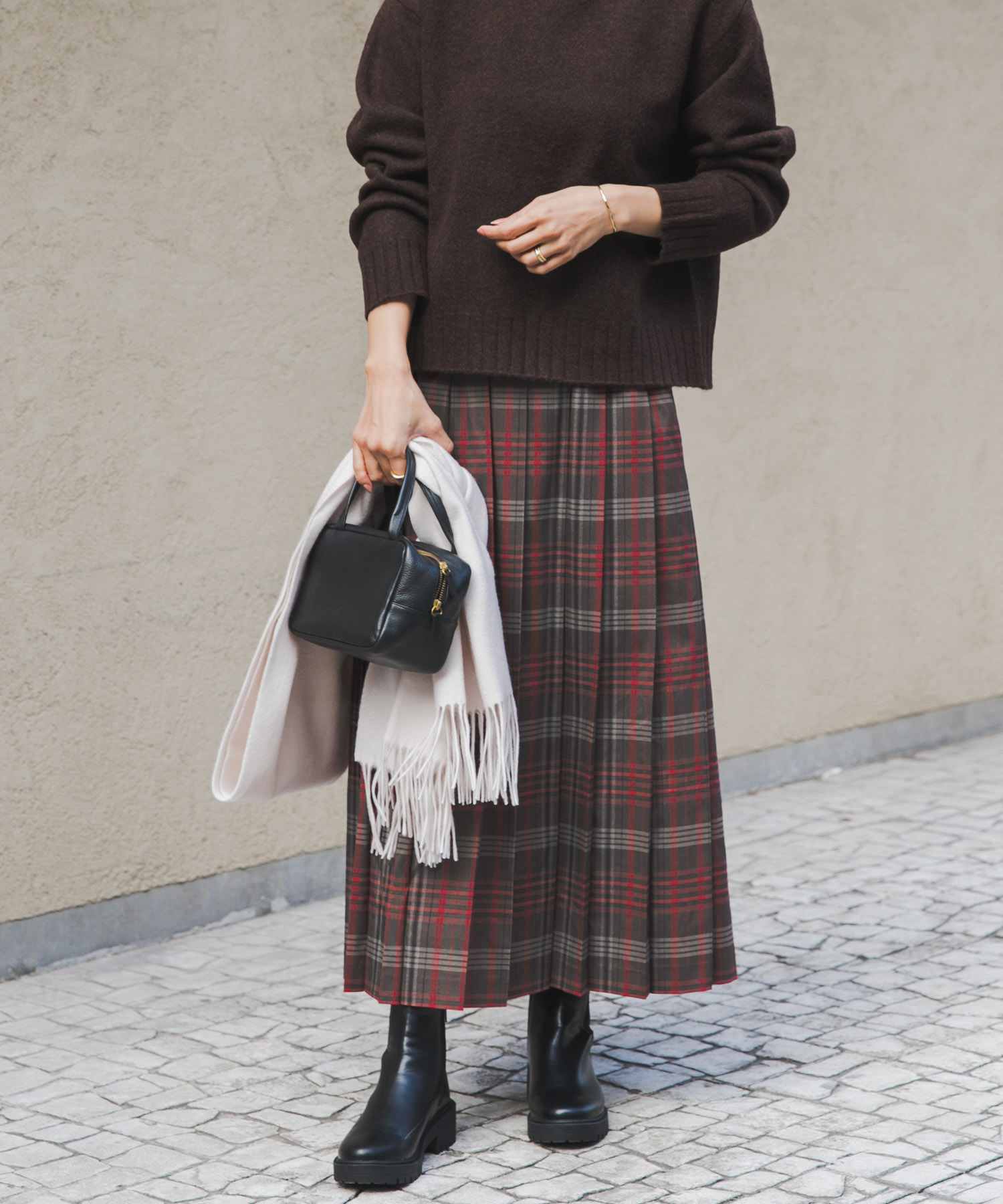 『一部WEB限定カラー』チェックプリーツスカート