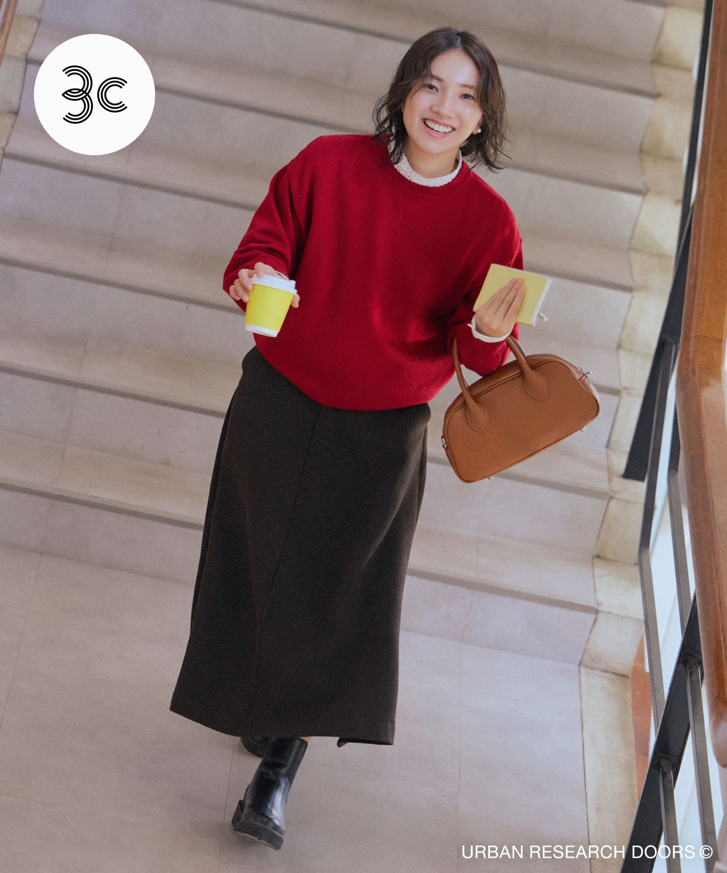 『仁村紗和さん着用』『UR TECH』完声/暖フレアスカート