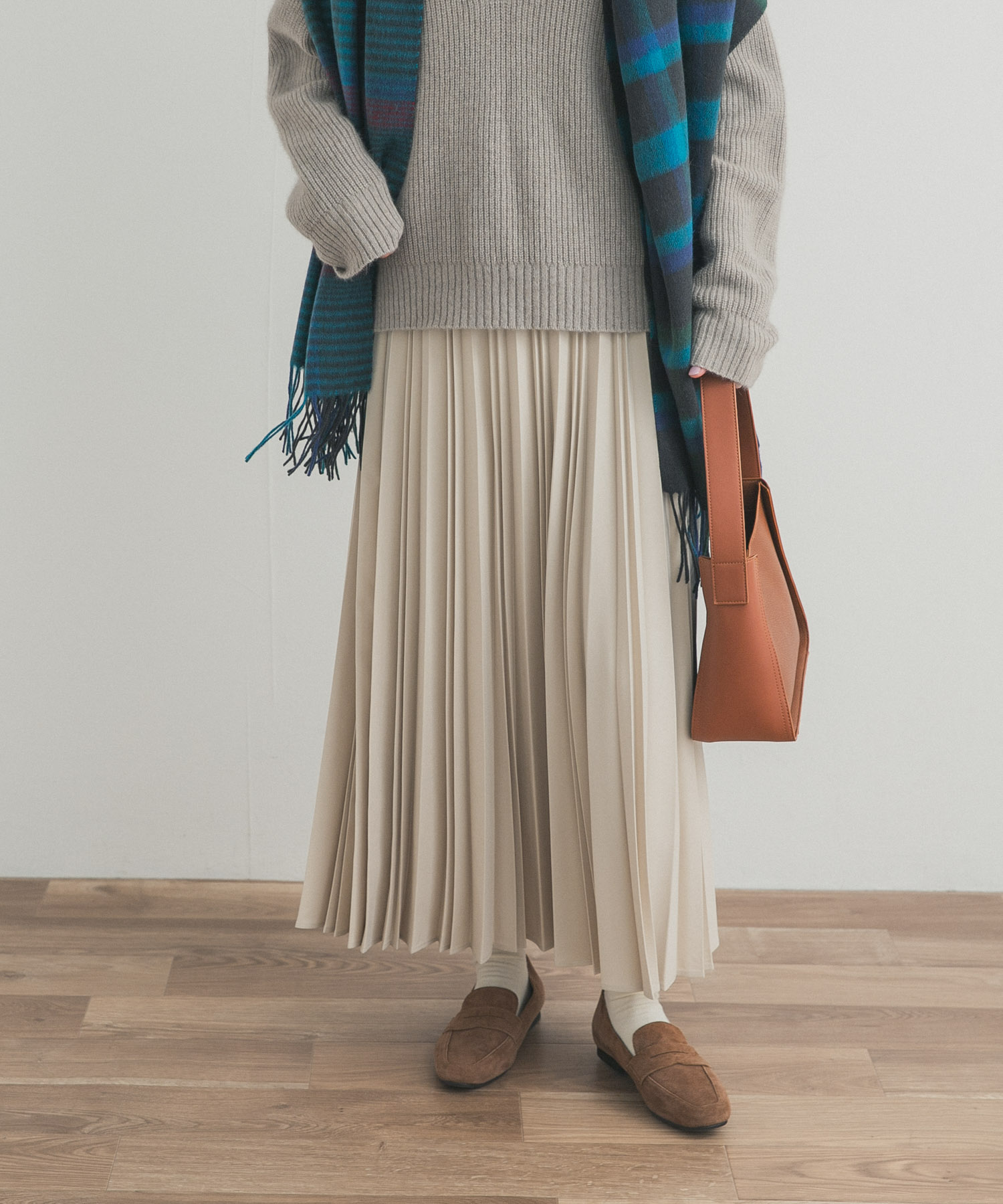 ツイルプリーツスカート