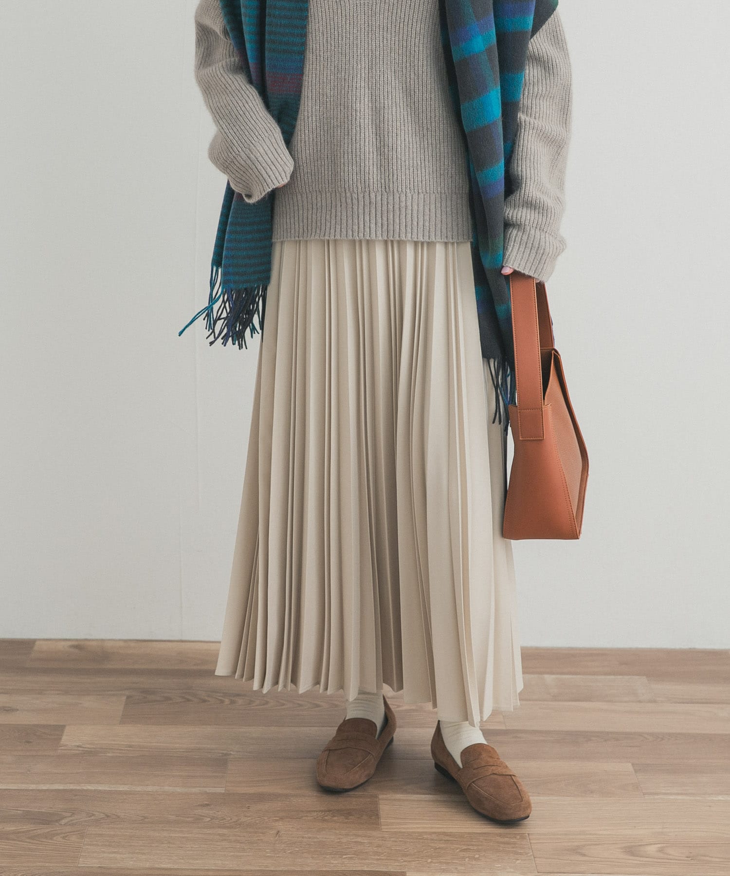 ツイルプリーツスカート