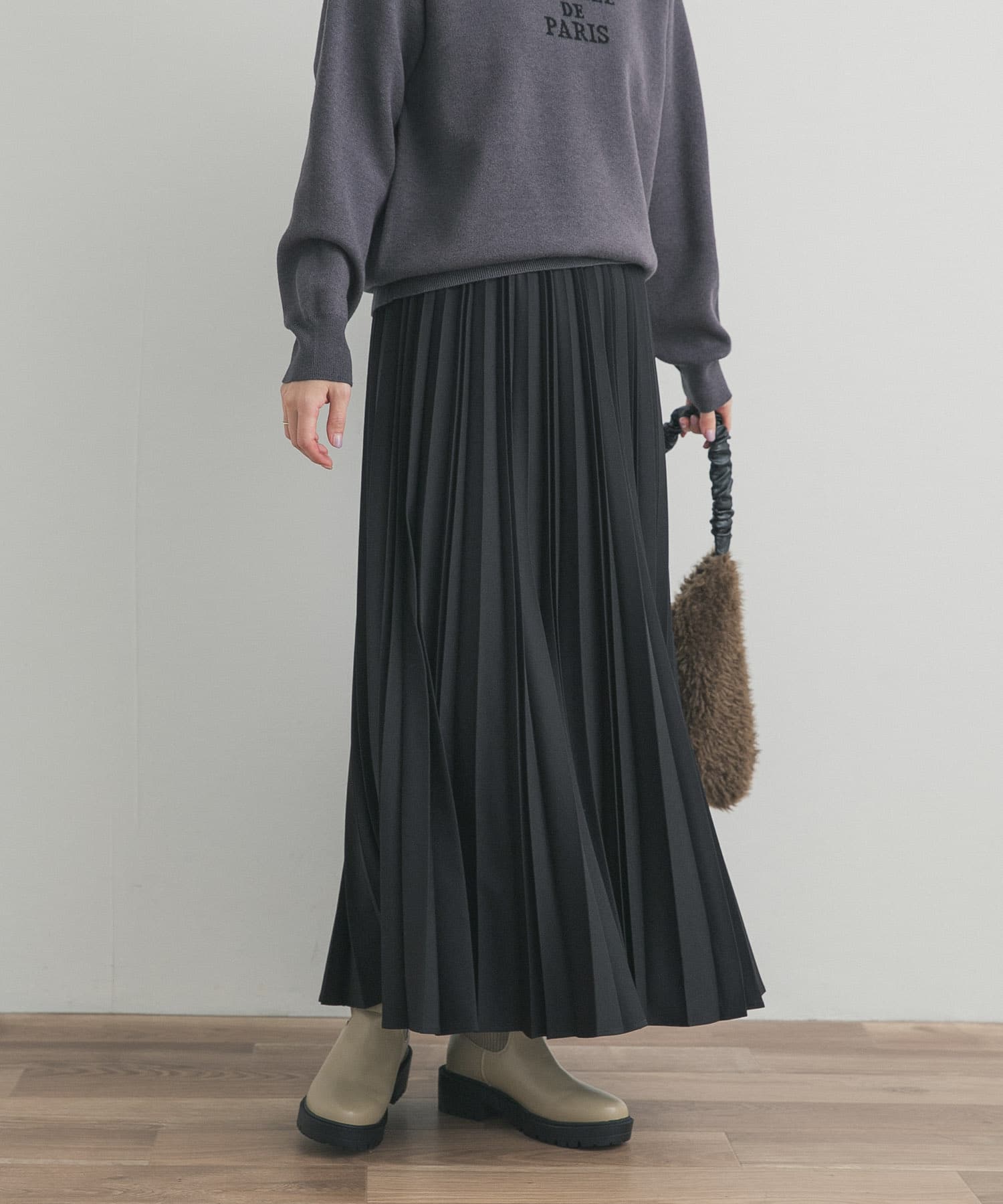 ツイルプリーツスカート