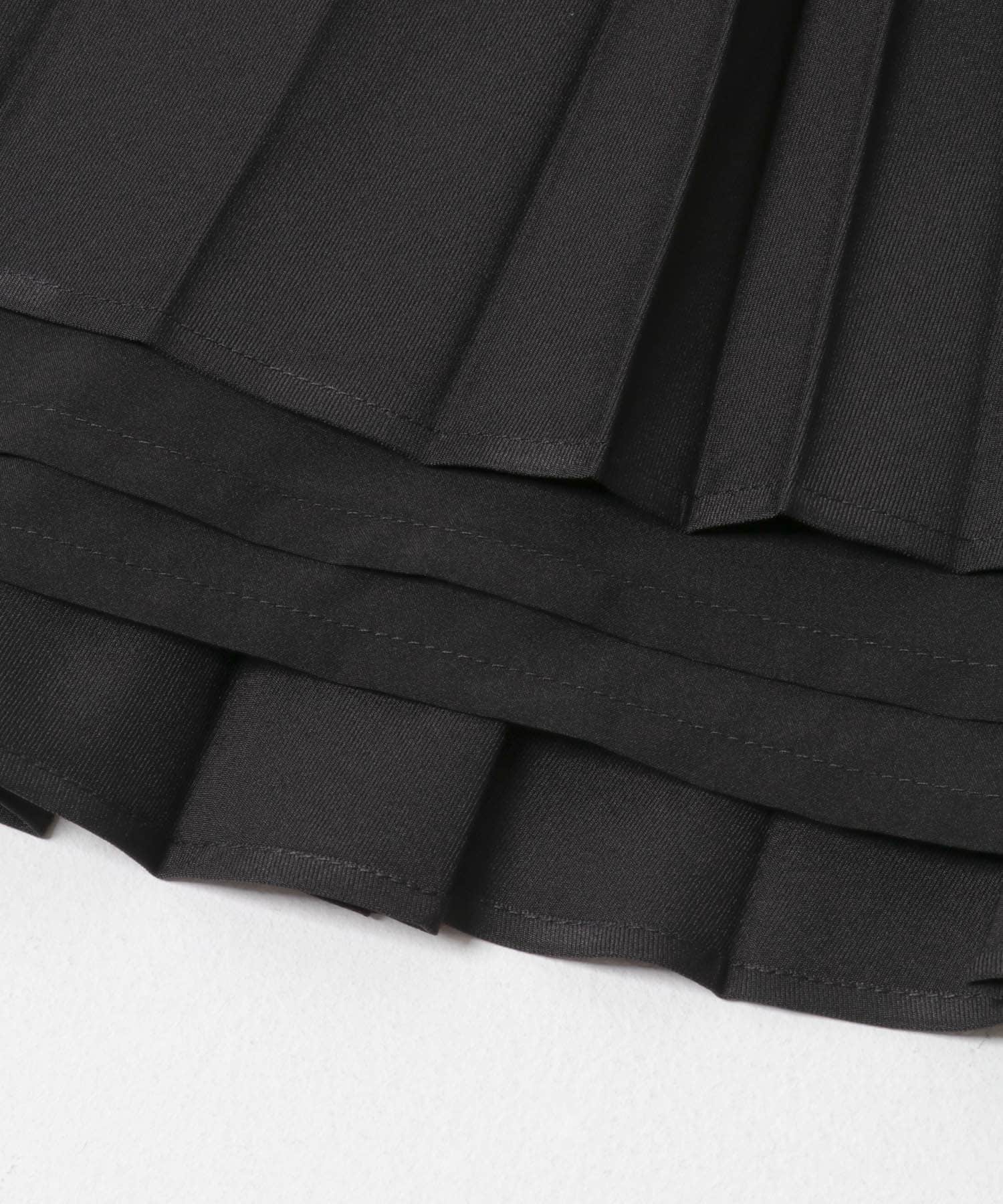 ツイルプリーツスカート BLACK Free