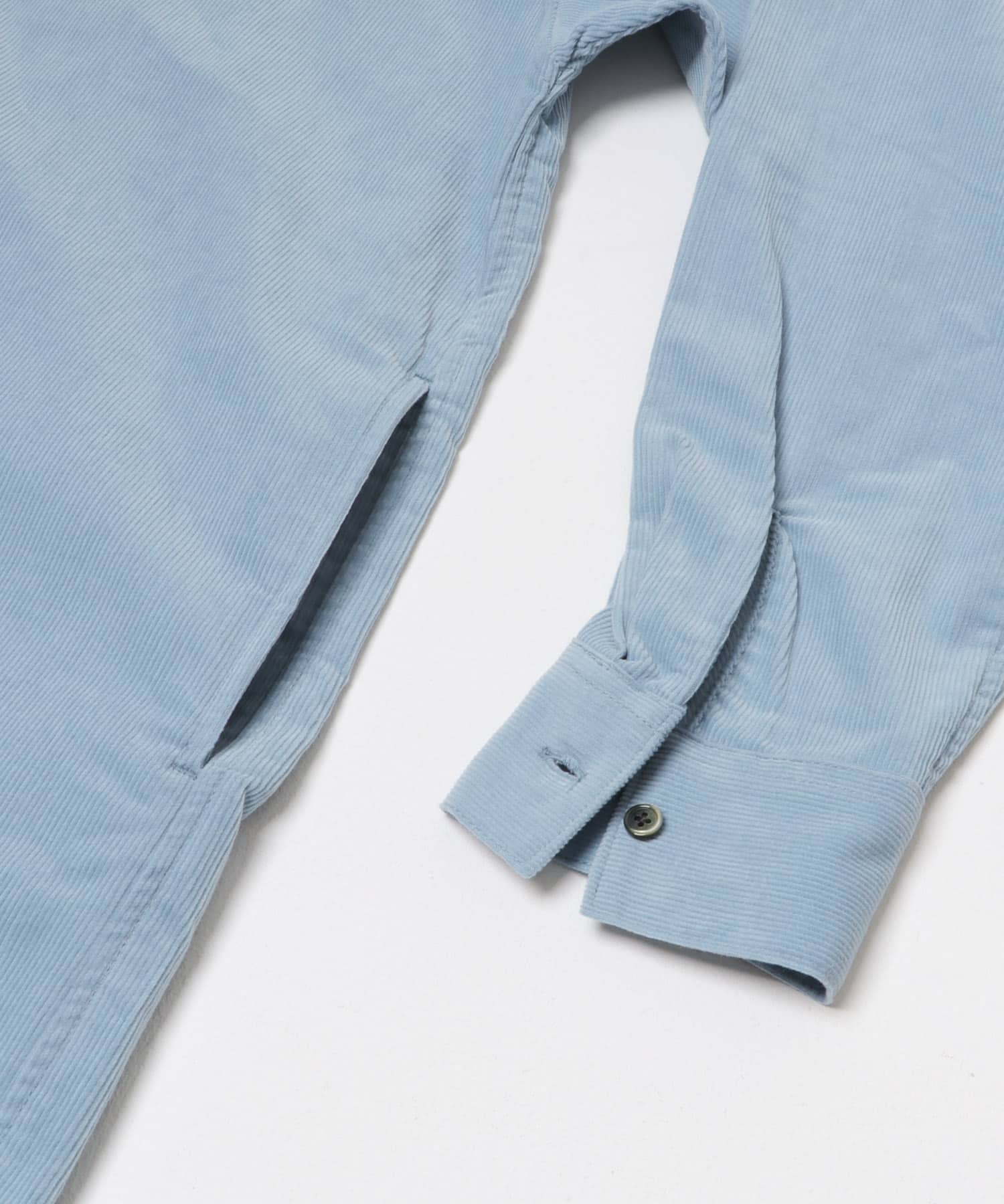 『UR TECH』コーデュロイシャツワンピース L.BLUE S